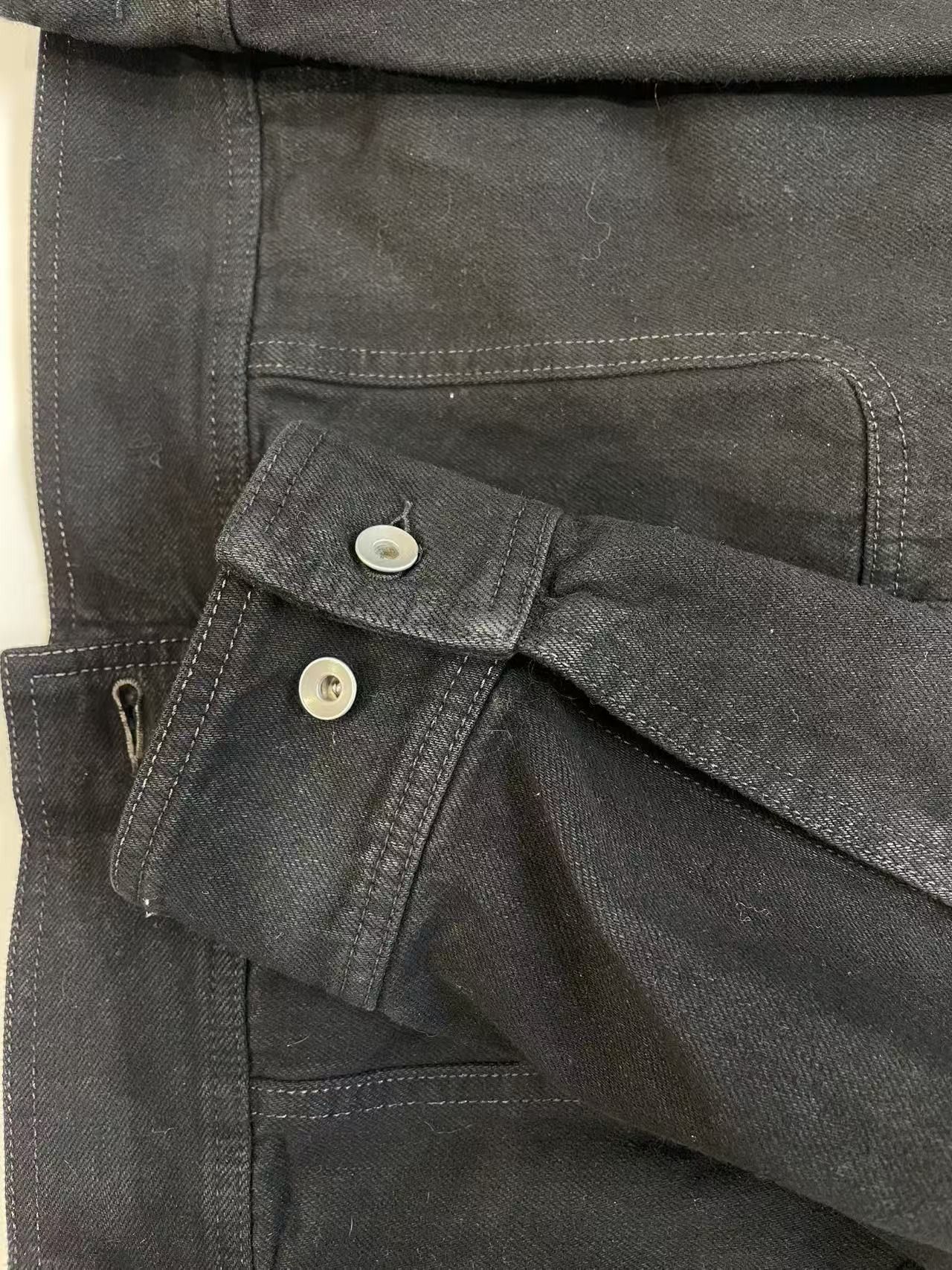 Rick Owens RICK OWENS DRKSHDW Black Denim Sphinx Jumbo Worker Jacket Size S / US 4 / IT 40 - 9 Thumbnail