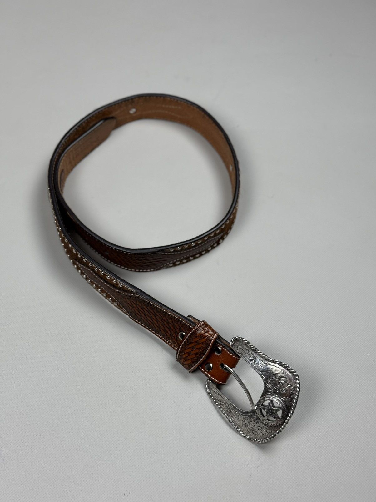 Nocona Nocona Vintage Western Leather Belt Size ONE SIZE - 1 Thumbnail