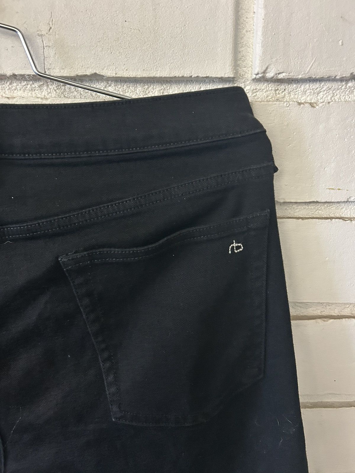 Rag & Bone Rag & Bone Fit 1 Skinny Black Denim (sz34L32) Size US 34 / EU 50 - 4 Thumbnail