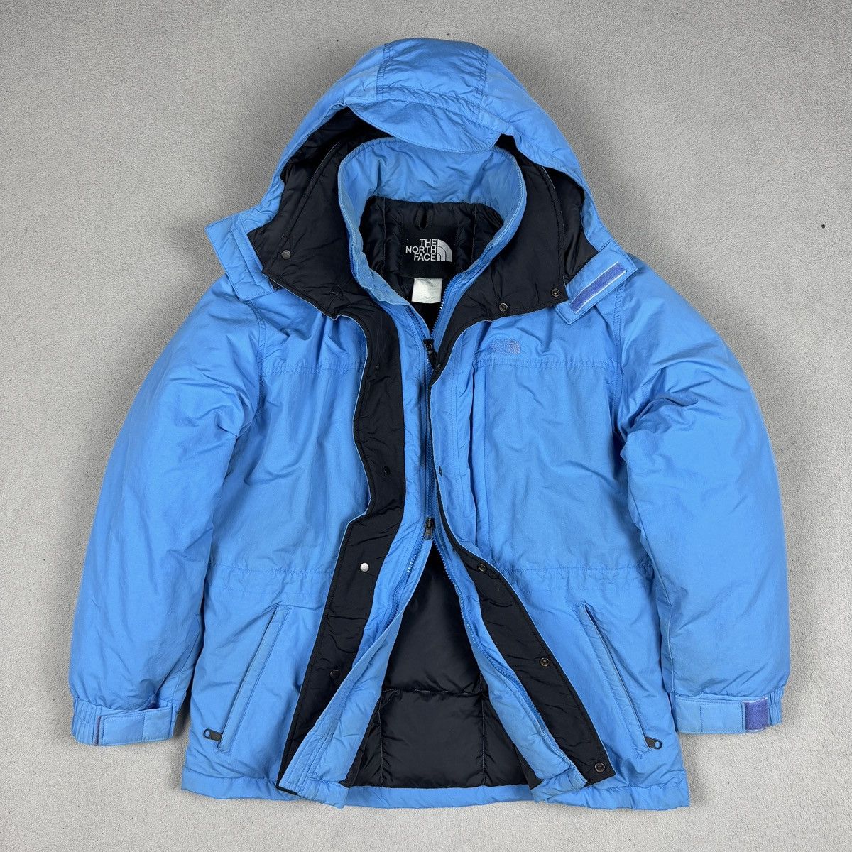 The North Face Vintage The North Face Blue Puffy Down Parka Jacket M Size US M / EU 48-50 / 2 - 2 Thumbnail