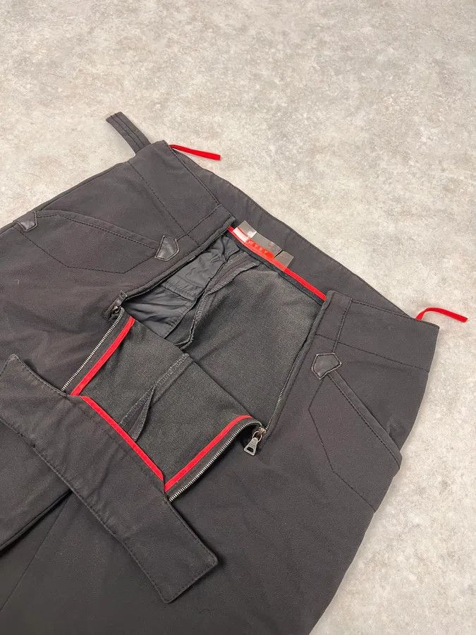 Prada 2000s Prada Brown Multi Zip Tactical Pants Size US 31 - 6 Thumbnail