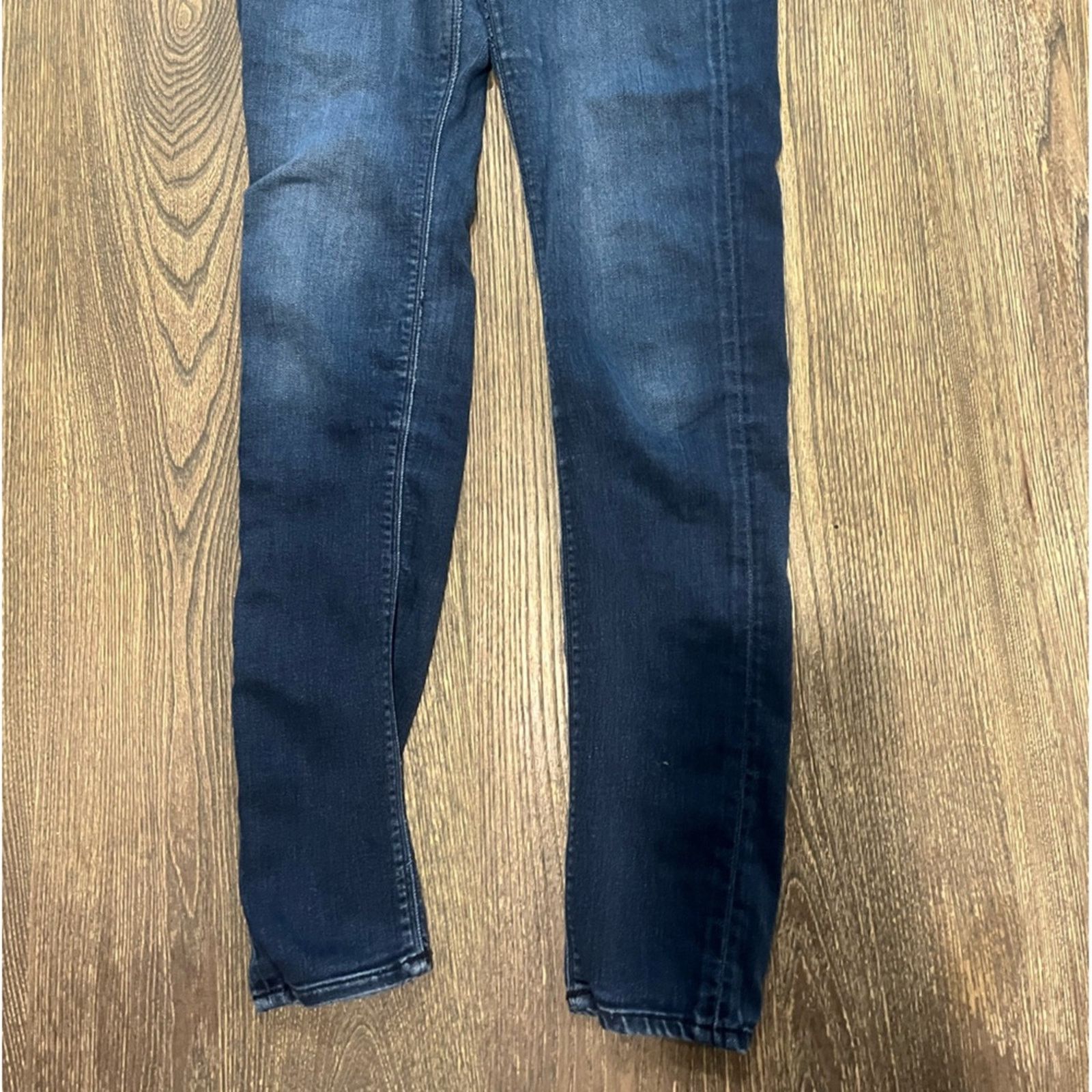 Express Express Legging Jeans Mid-Rise Supersoft Stretch Blue Siz 4L Size 27" / US 4 / IT 40 - 4 Thumbnail