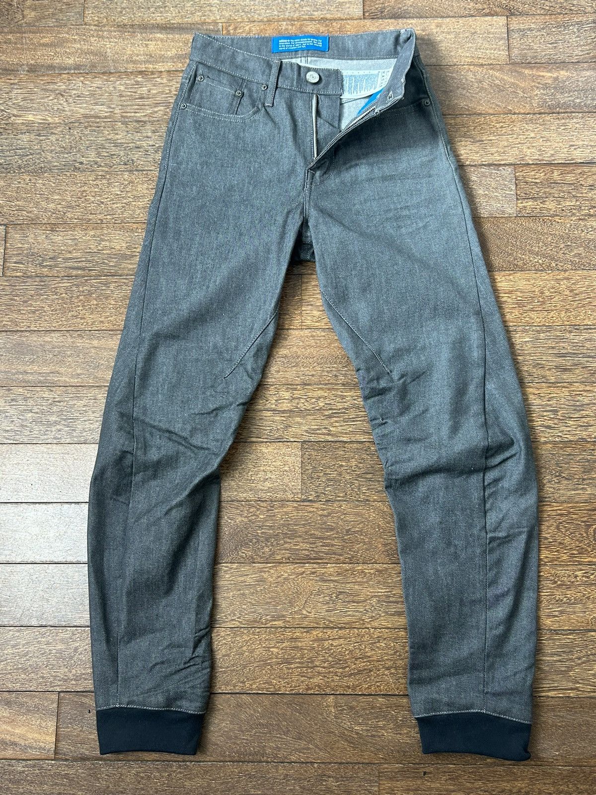 Adidas × Designer × Yeezy Adidas Original Barrel Leg Denim Pants Size US 26 / EU 42 - 2 Thumbnail