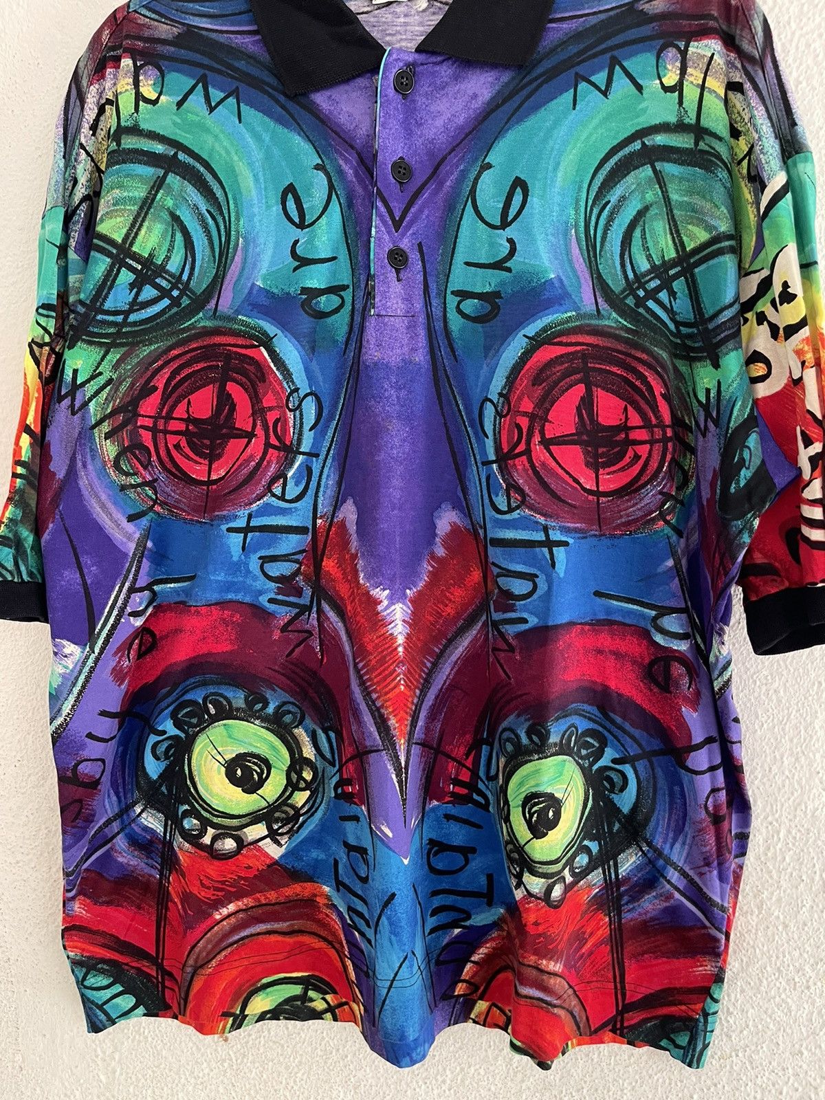 Versace Gianni Versace Polo All Over Abstract Waters are Size US L / EU 52-54 / 3 - 3 Thumbnail
