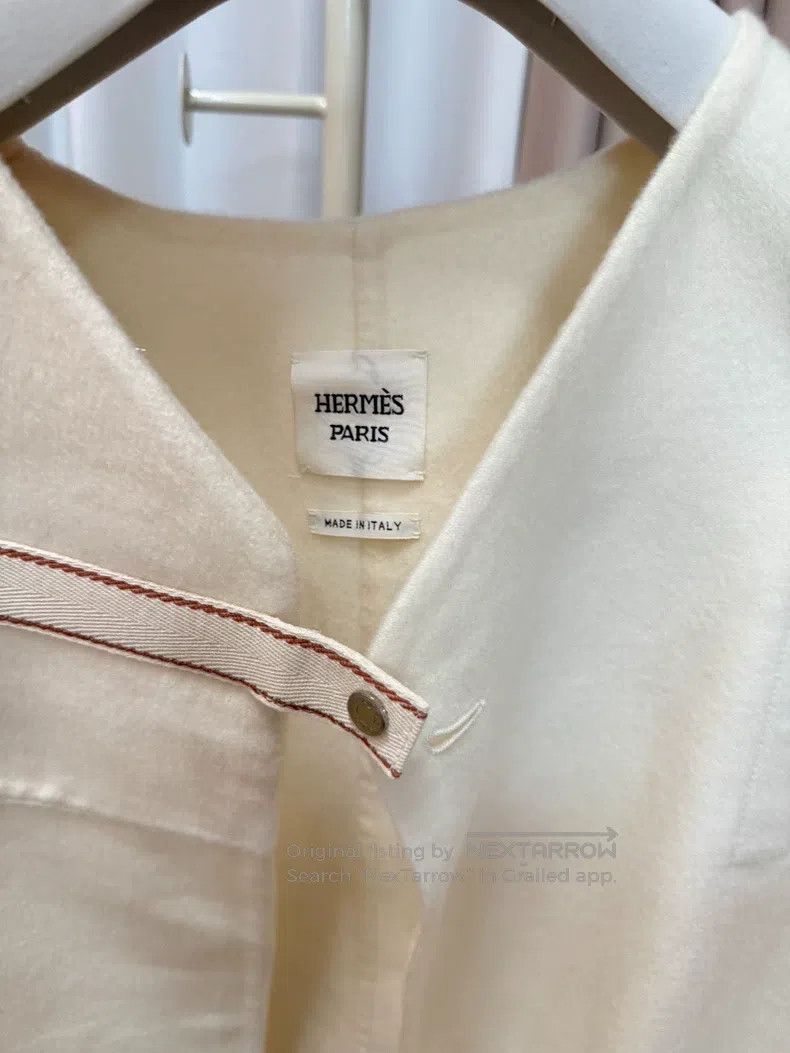 Hermes Hermes white cashmere sweater Size XXS / US 00 / IT 34 - 3 Thumbnail
