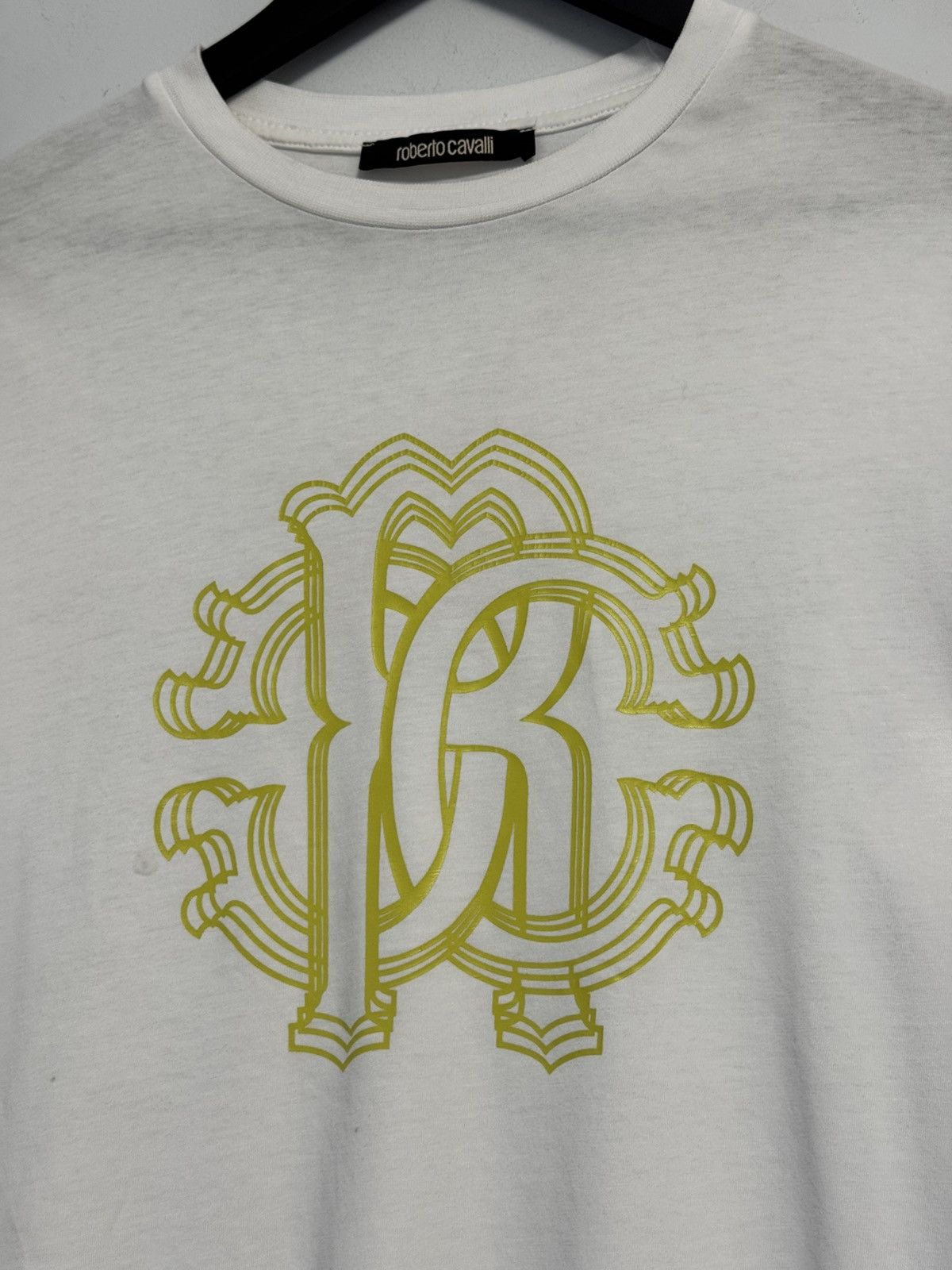 Roberto Cavalli Roberto Cavalli Graphic T-Shirt Mens White RC Snake Size US M / EU 48-50 / 2 - 5 Thumbnail