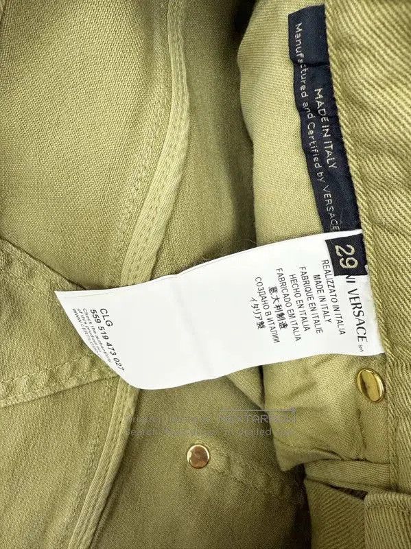 Versace Versace Casual Olive Green Denim Pants . Size US 26 / EU 42 - 7 Thumbnail