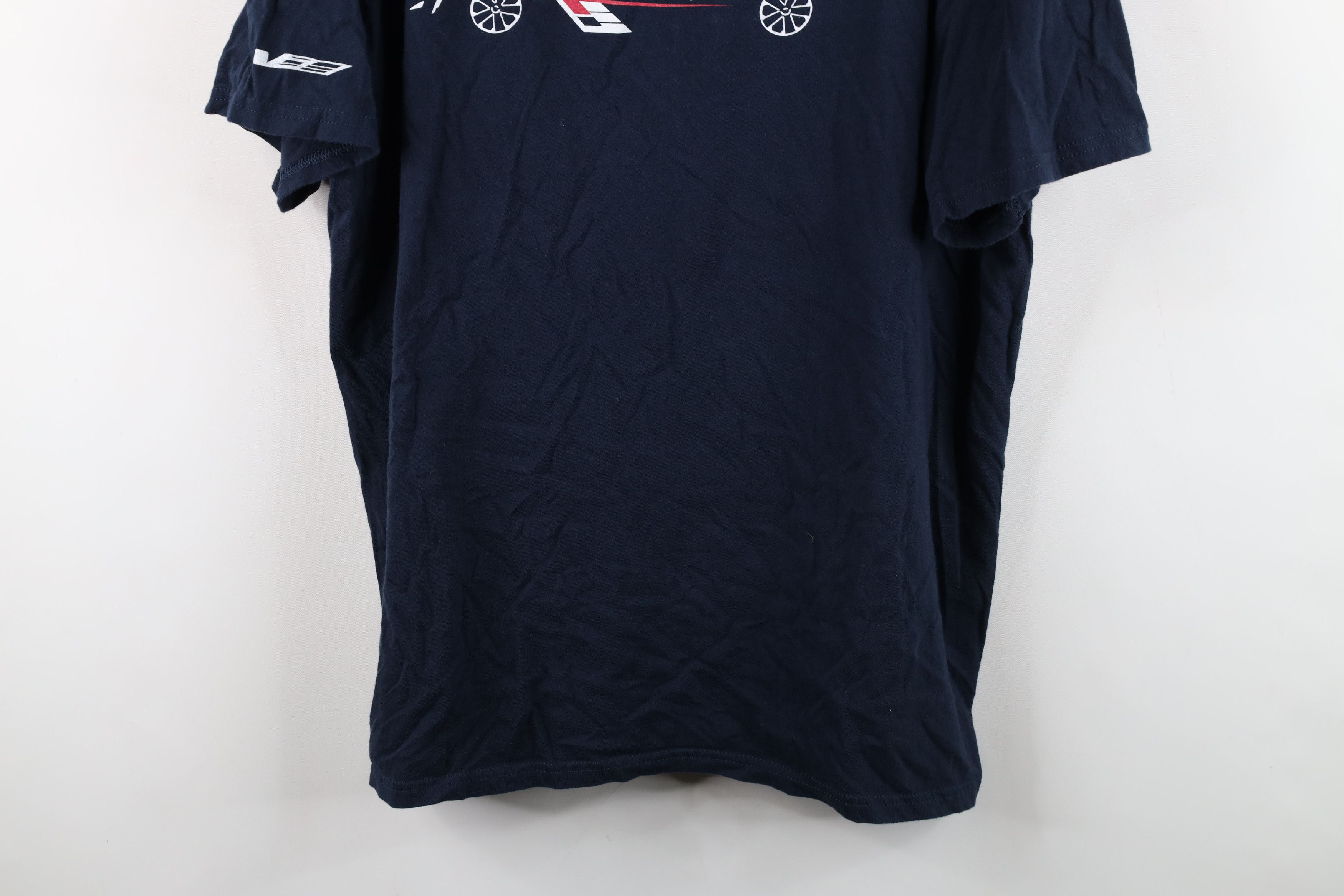 Vintage Y2K Streetwear Spell Cadillac Car Racing T-Shirt Navy Blue Size US L / EU 52-54 / 3 - 3 Thumbnail