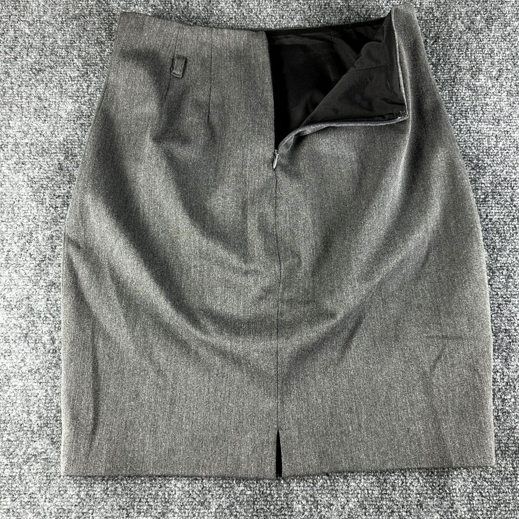 Express Express Womens Skirt Gray Pencil Size 4 Stretch Lined Side Zip Career Size 27" / US 4 / IT 40 - 3 Thumbnail