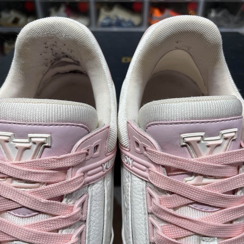 Louis Vuitton Louis Vuitton Trainer Leather Sneakers in Pink -2508 Size US 8 / EU 41 - 8 Thumbnail