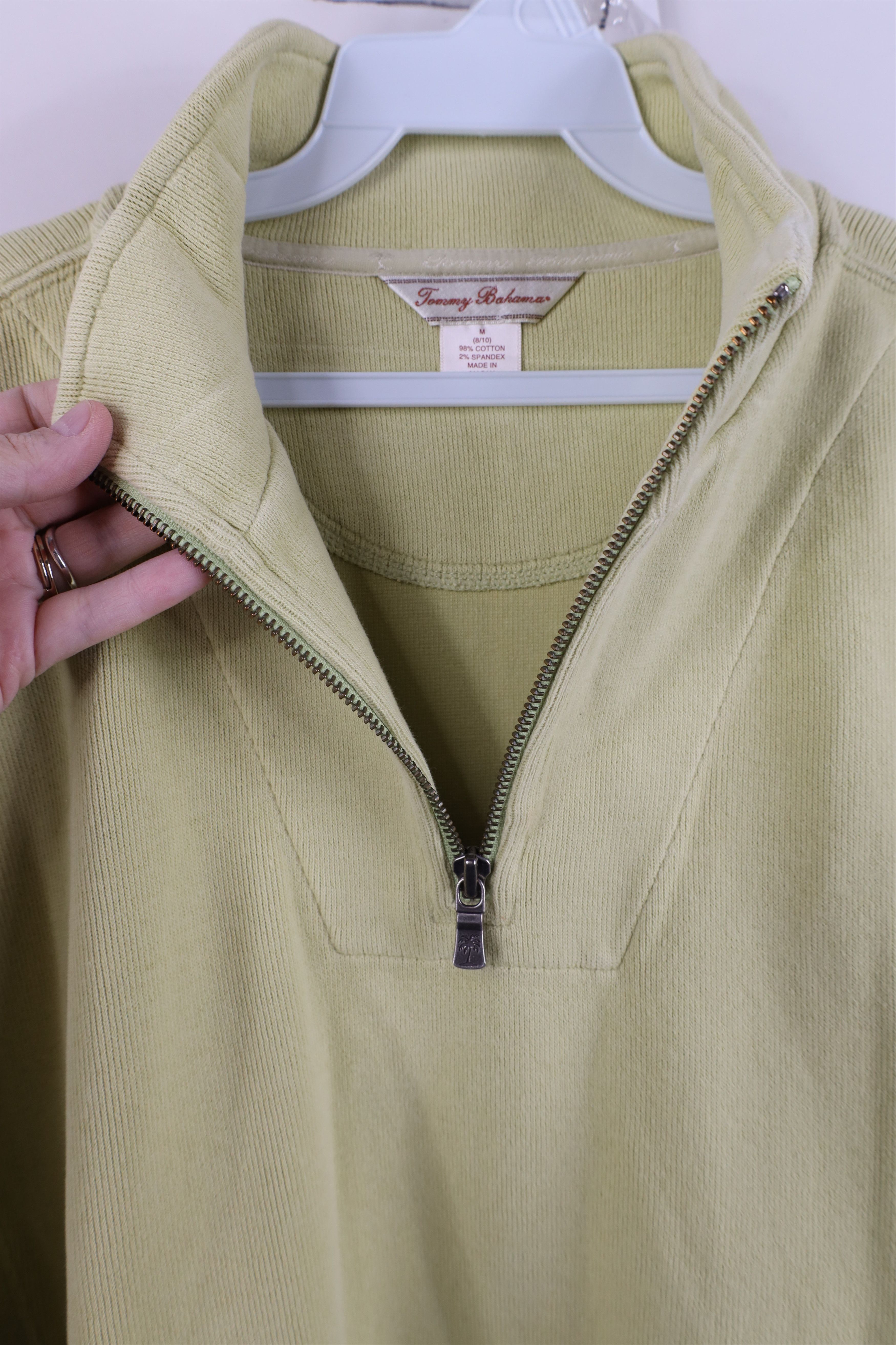 Tommy Bahama Vintage Tommy Bahama Spell Out Cotton Ribbed Knit Sweater Size M / US 6-8 / IT 42-44 - 6 Thumbnail