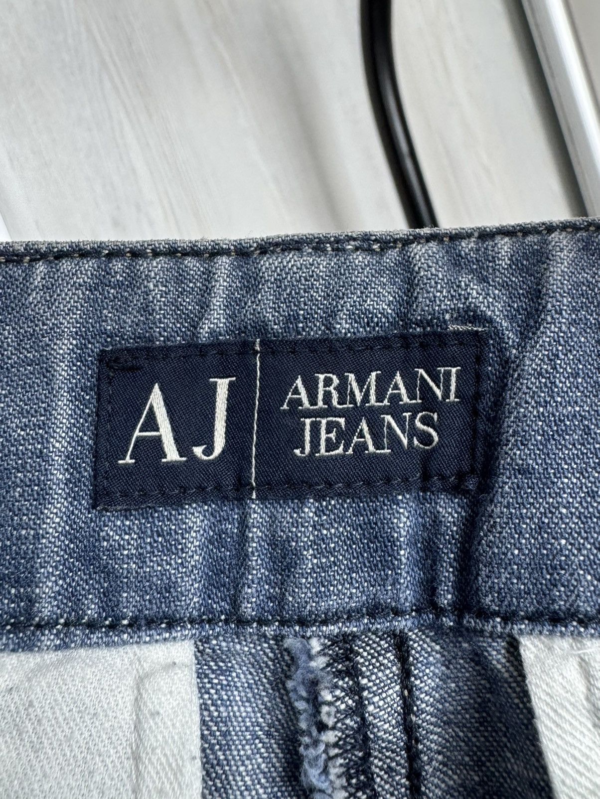 Armani Armani Jeans Blue Flared Wide leg double knee denim jeans Size 30" / US 8 / IT 44 - 10 Thumbnail