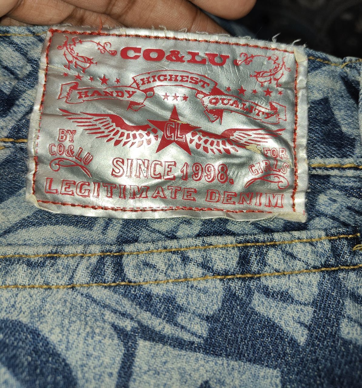 Japanese Brand Co & Lu Printed Denim Size US 30 / EU 46 - 6 Thumbnail