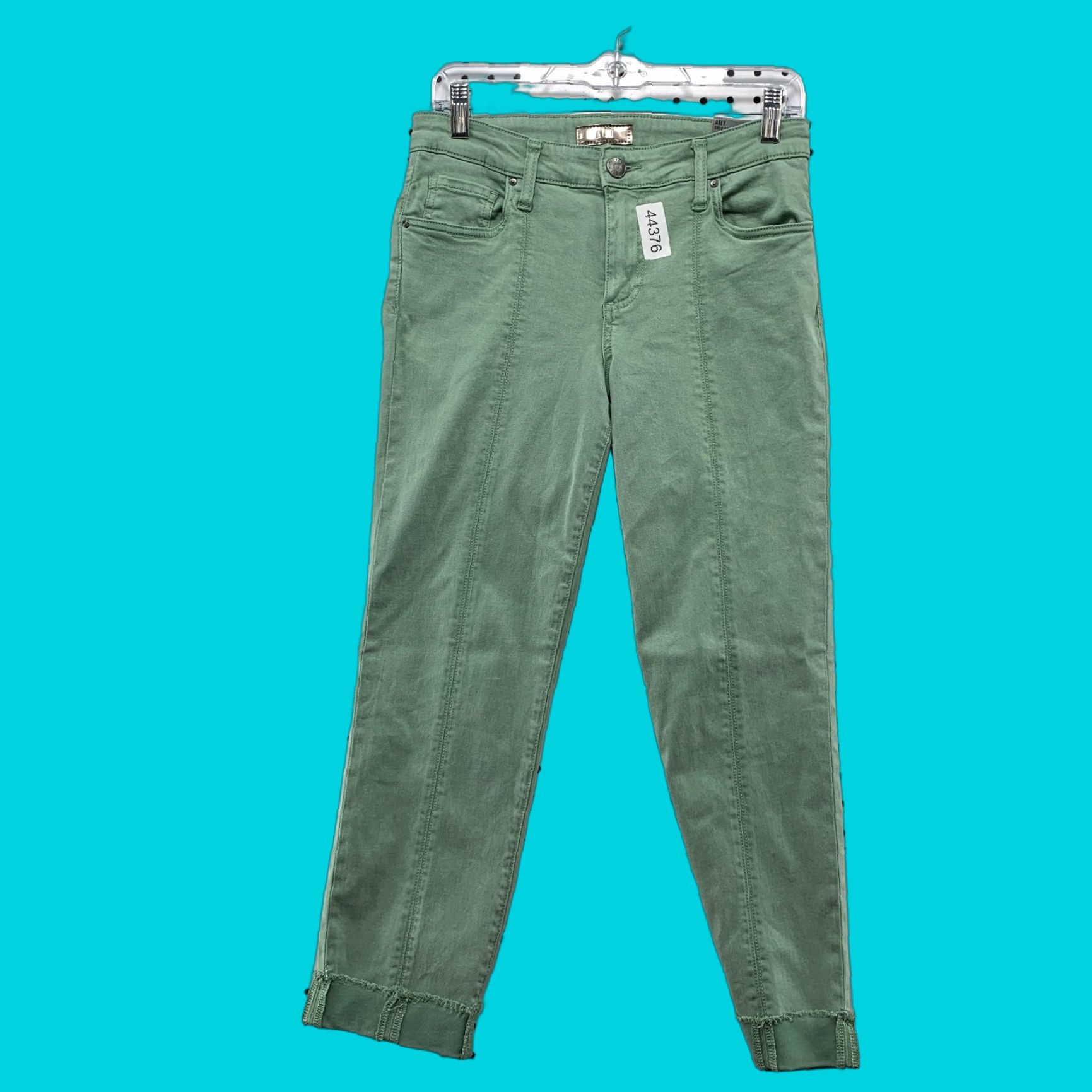 Vintage KUT From The Kloth AMY Pants Womens 6 Green Crop Straight Leg NEW 28x25 Size 28" / US 6 / IT 42 - 1 Thumbnail