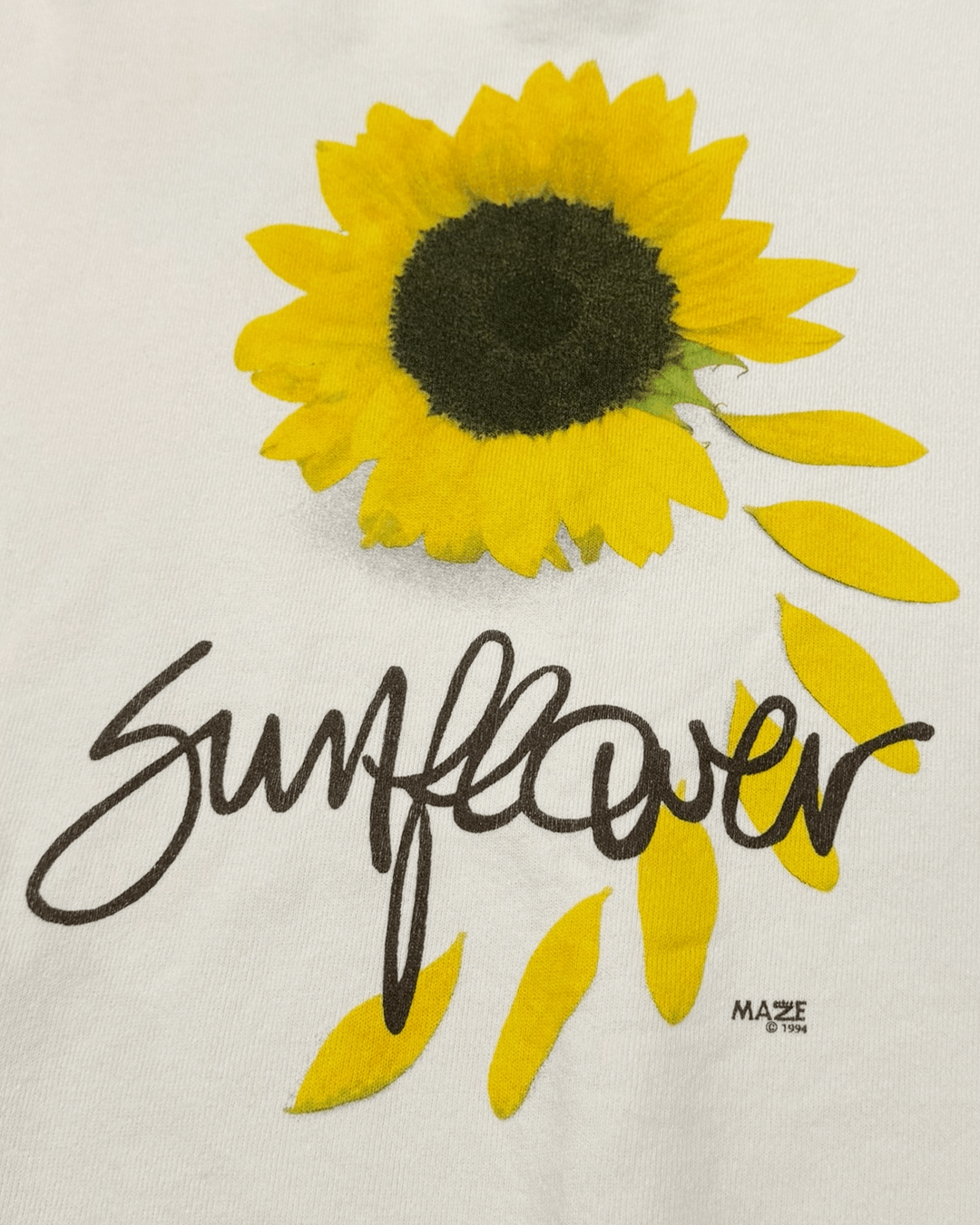 Vintage Maze 1990s Sunflower Printed Sweatshirt Size US L / EU 52-54 / 3 - 6 Thumbnail
