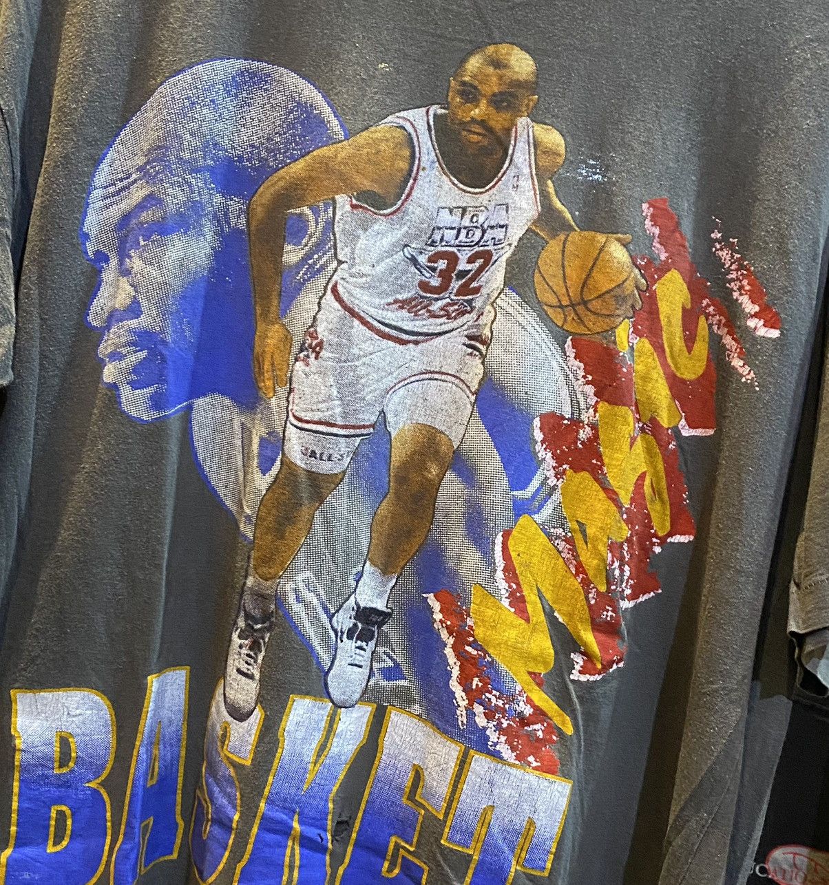 Jordan Brand × NBA × Vintage T shirt Rap Tee Jordan x Barkley Vintage 80’s 90’s nba faded Size US XL / EU 56 / 4 - 3 Thumbnail