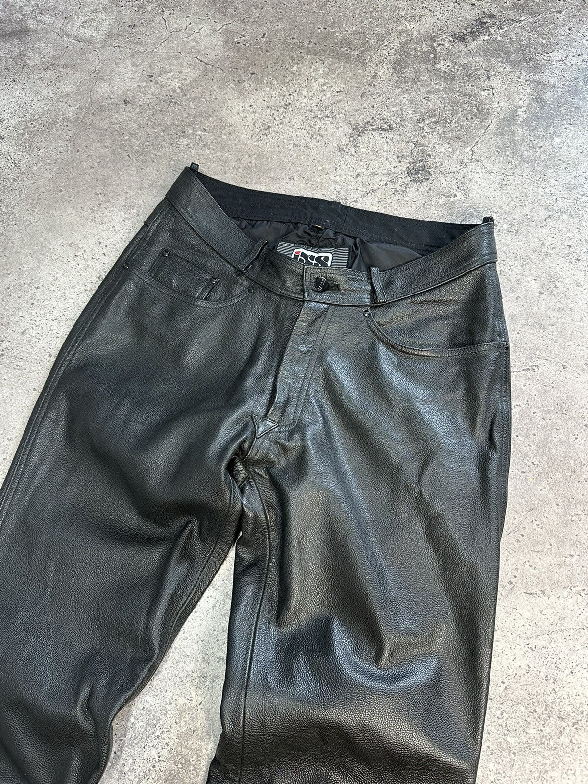 Leather Vintage IXS Leather Pants Black Motorcycle Y2K Archival Size US 33 - 8 Thumbnail