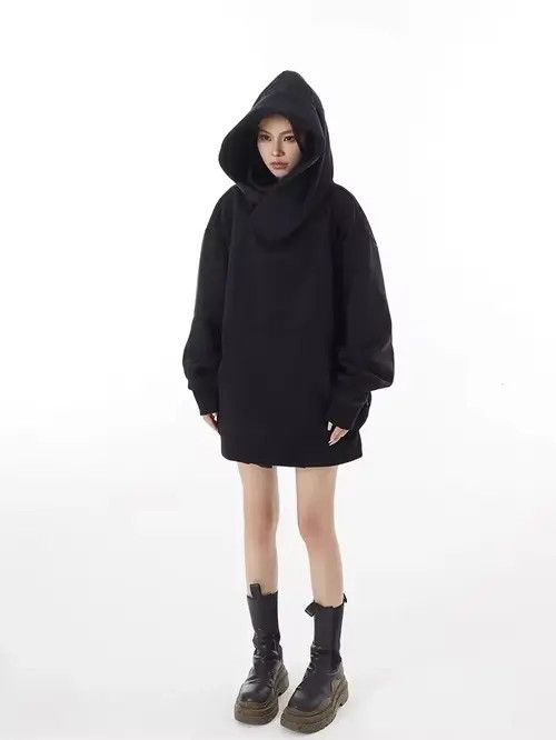Japanese Brand Asaoka x Aoshi Autumn Solid Color Ninja Turtleneck Hoodie Size US XL / EU 56 / 4 - 8 Thumbnail