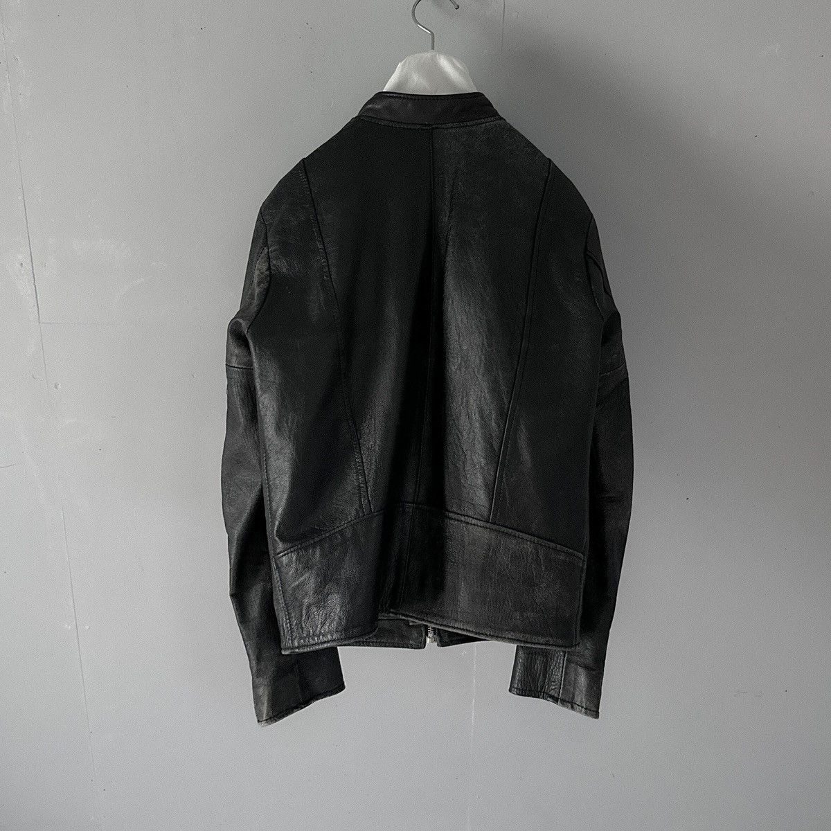 Maison Margiela × Vintage Used 5-Zip Leather Jacket / Margiela-Inspired Design Size XS / US 0-2 / IT 36-38 - 2 Thumbnail