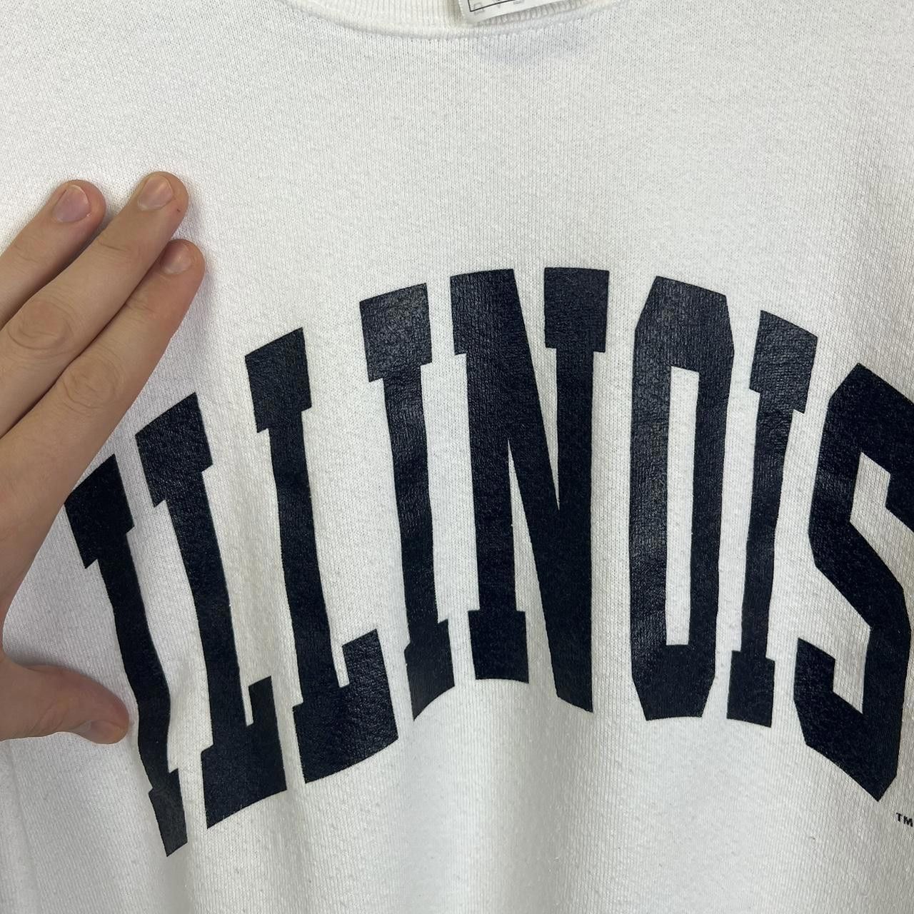 Designer Vintage Illinois State Crewneck Sweatshirt size XL 90s Size US XL / EU 56 / 4 - 4 Thumbnail