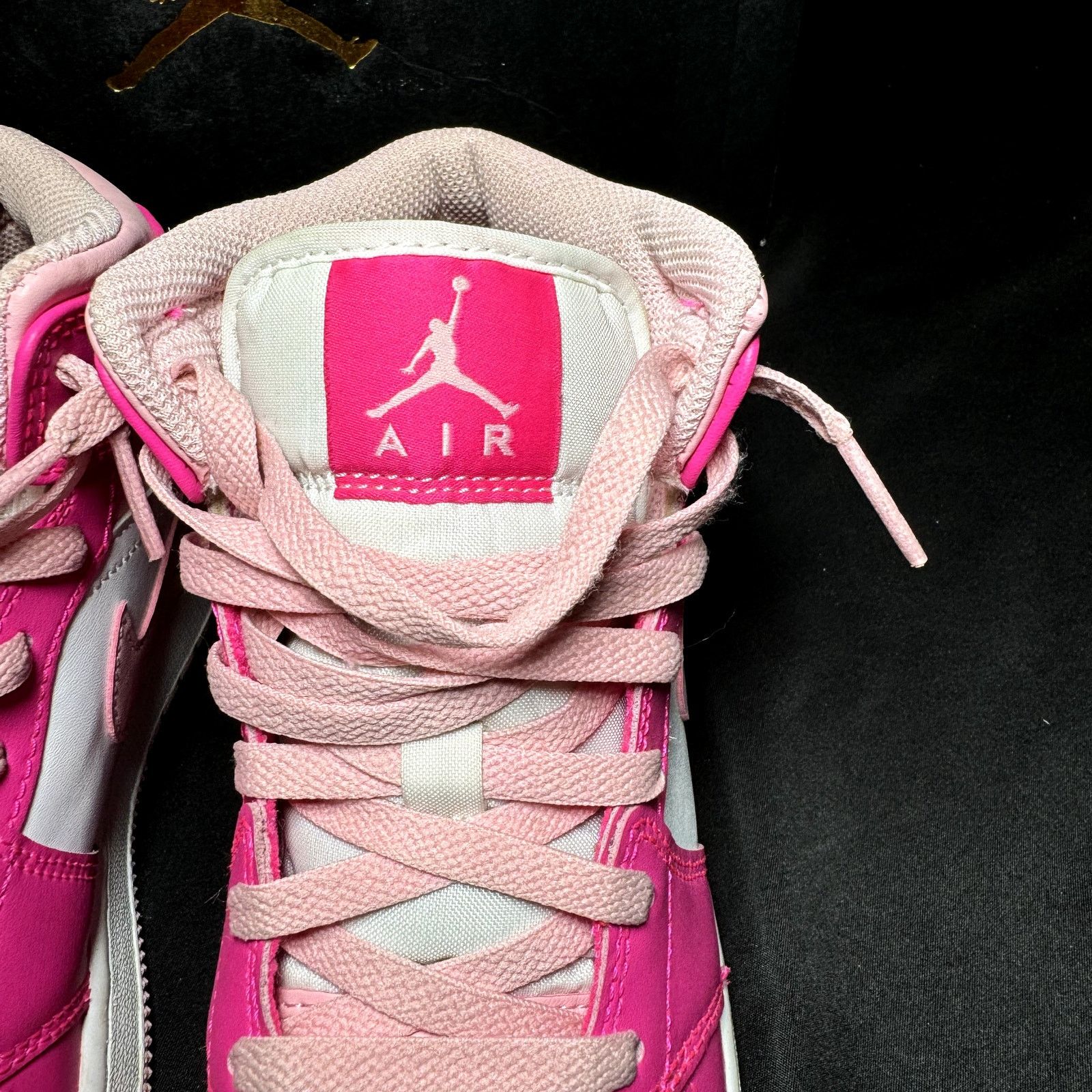 Jordan Brand × Nike Size 6.5 - Nike Air Jordan 1 Mid GS Fierce Pink Men's Shoes Size US 6.5 / EU 39-40 - 5 Thumbnail