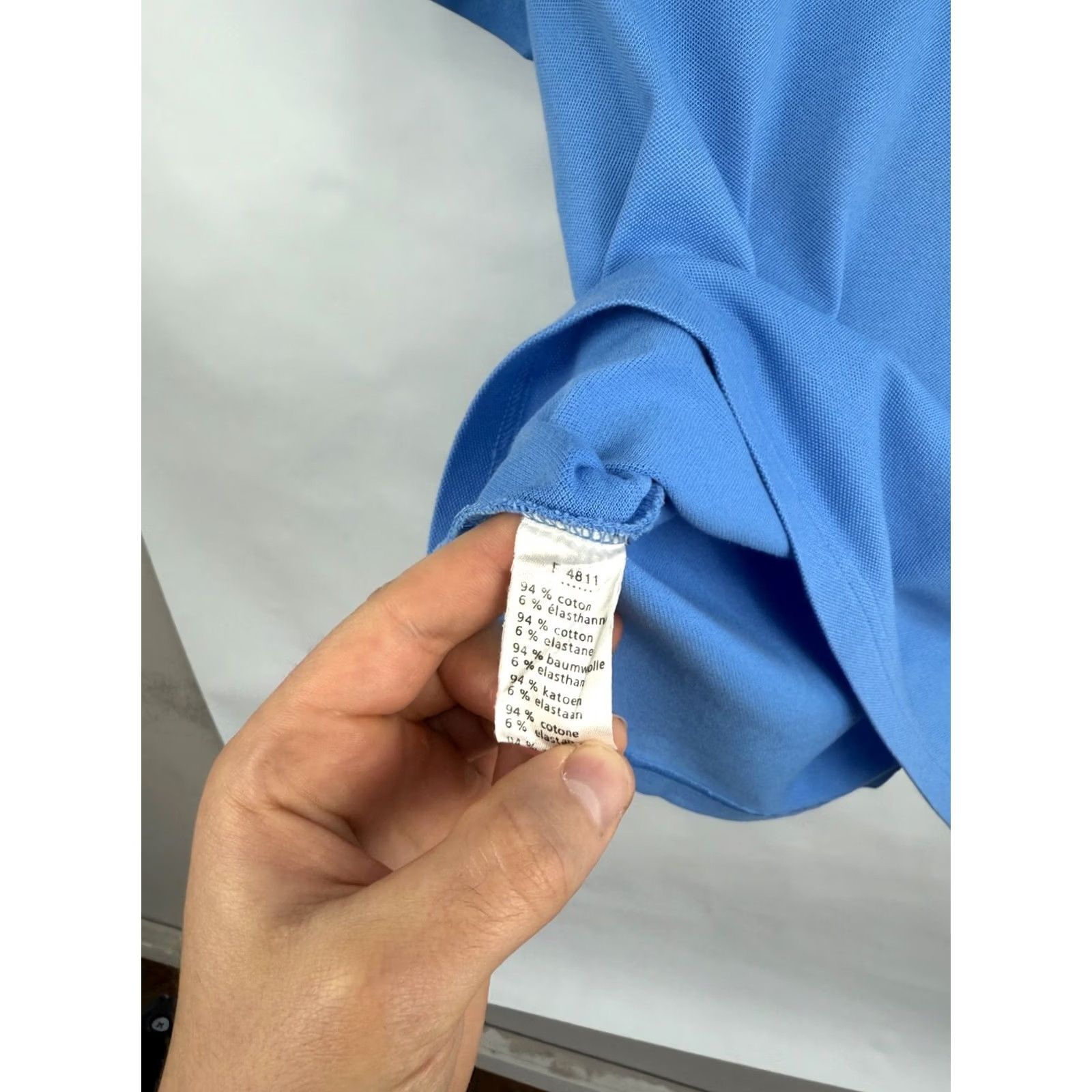 Lacoste 🇫🇷 Lacoste Limited Gray Crocodile Polo Shirt Made in France size M Blue Size US M / EU 48-50 / 2 - 6 Thumbnail