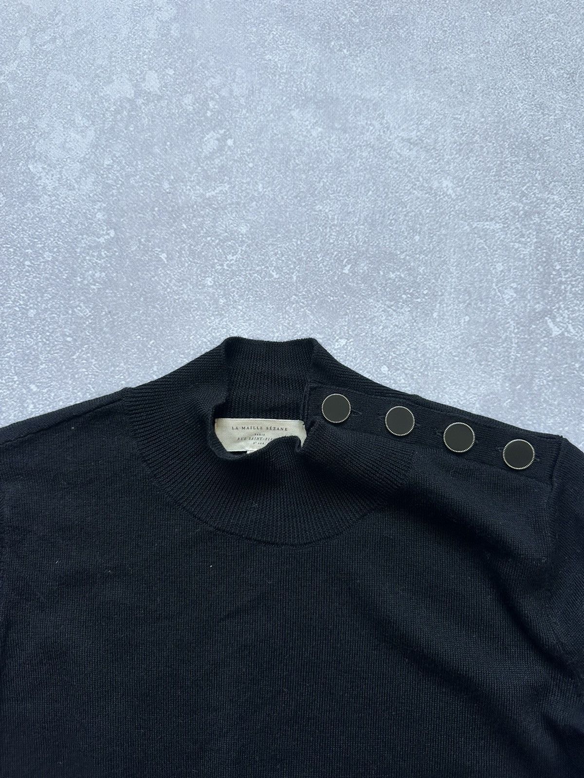 Sezane sweaters women La Maille Sezane Paris size M Black Italy Size M / US 6-8 / IT 42-44 - 8 Thumbnail