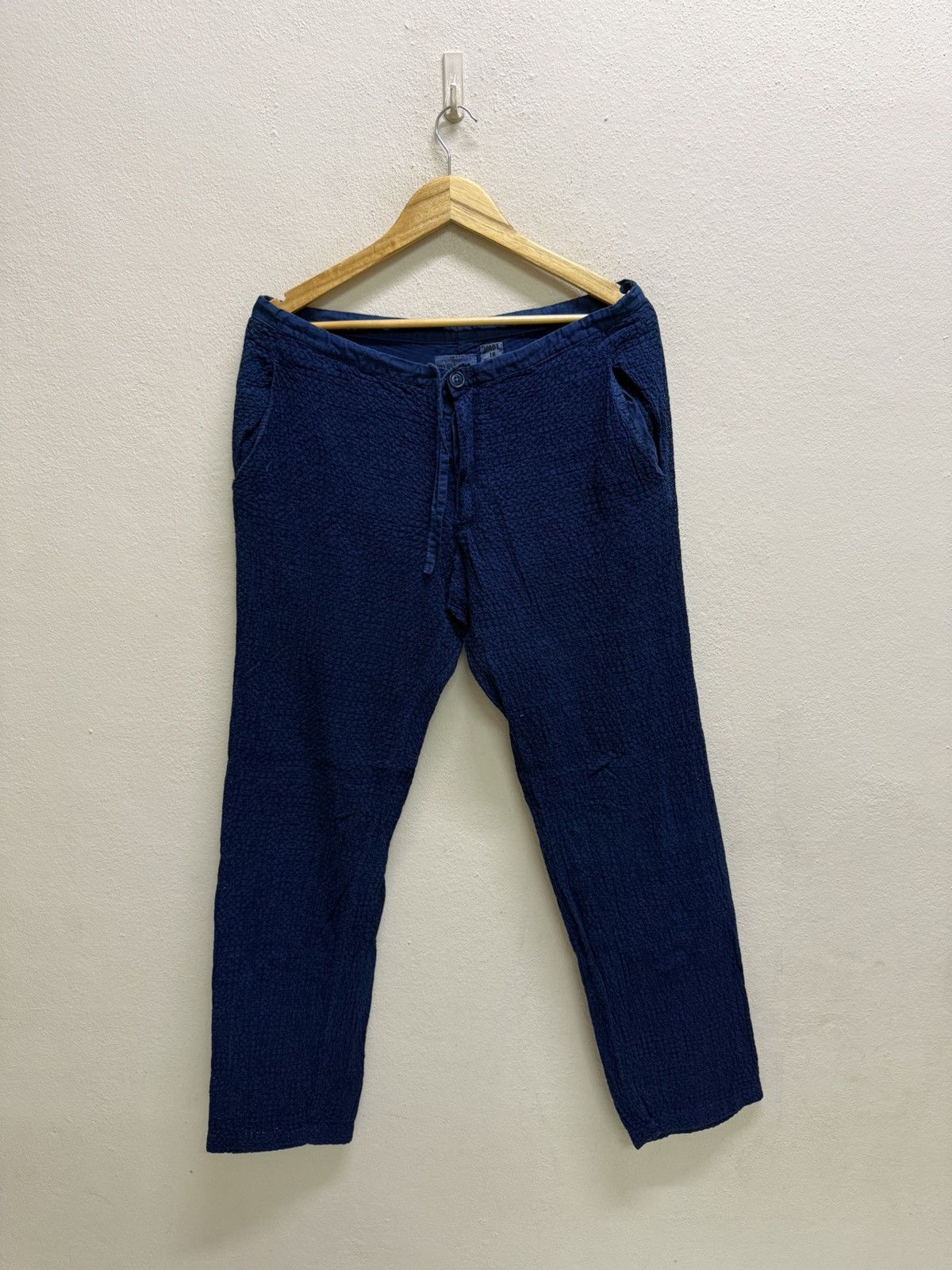 Blue Blue Japan Vintage Blue Blue Japan Indigo Textured Pants Size US 34 / EU 50 - 22 Thumbnail
