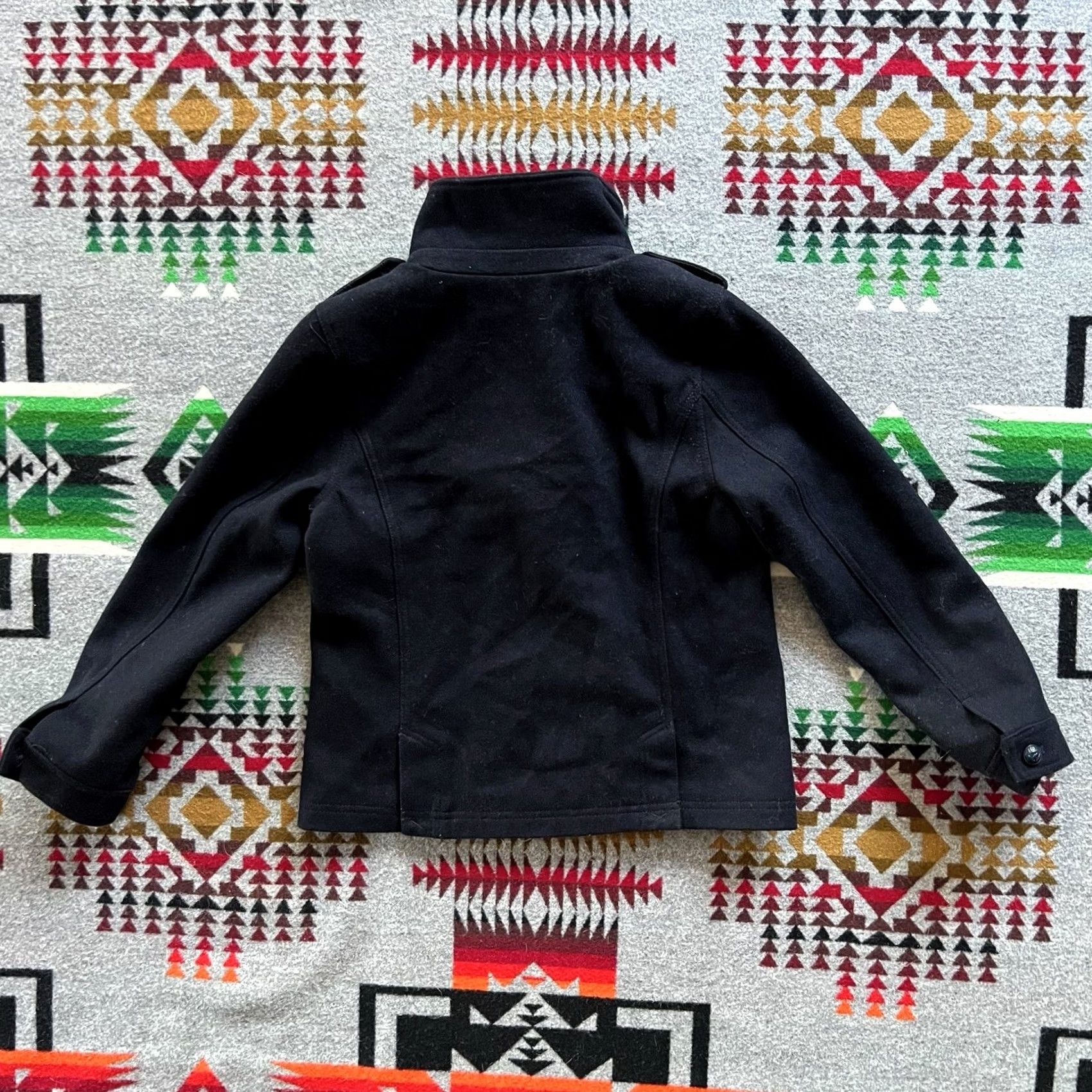 Tommy Hilfiger Tommy Hilfiger Blazer Womens Medium Navy Crest Double Breasted D5 Size M / US 6-8 / IT 42-44 - 2 Thumbnail