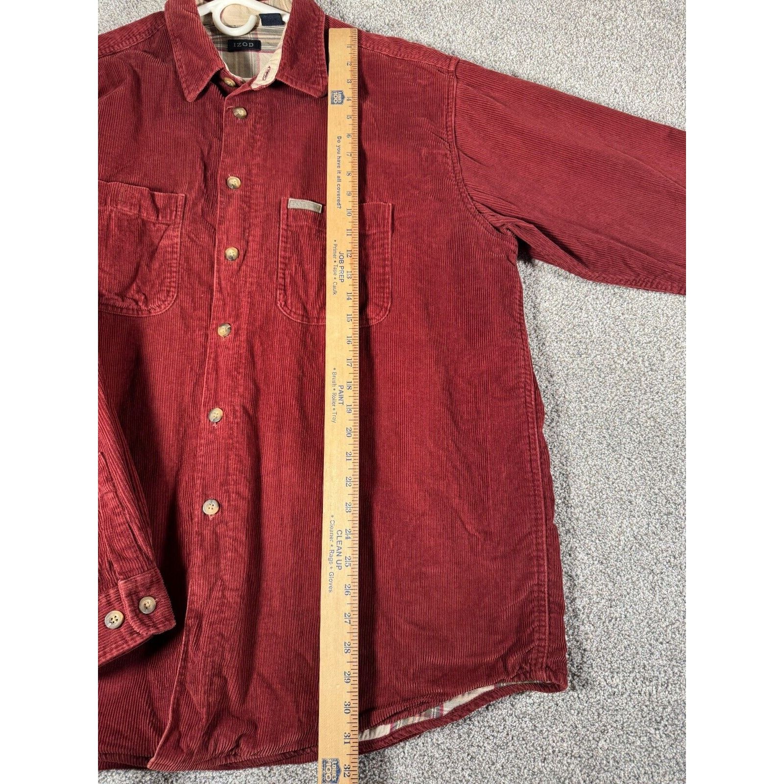 Izod Izod Heavy Corduroy Shirt Mens XL Flannel Lined Vintage 90s Size US XL / EU 56 / 4 - 8 Thumbnail