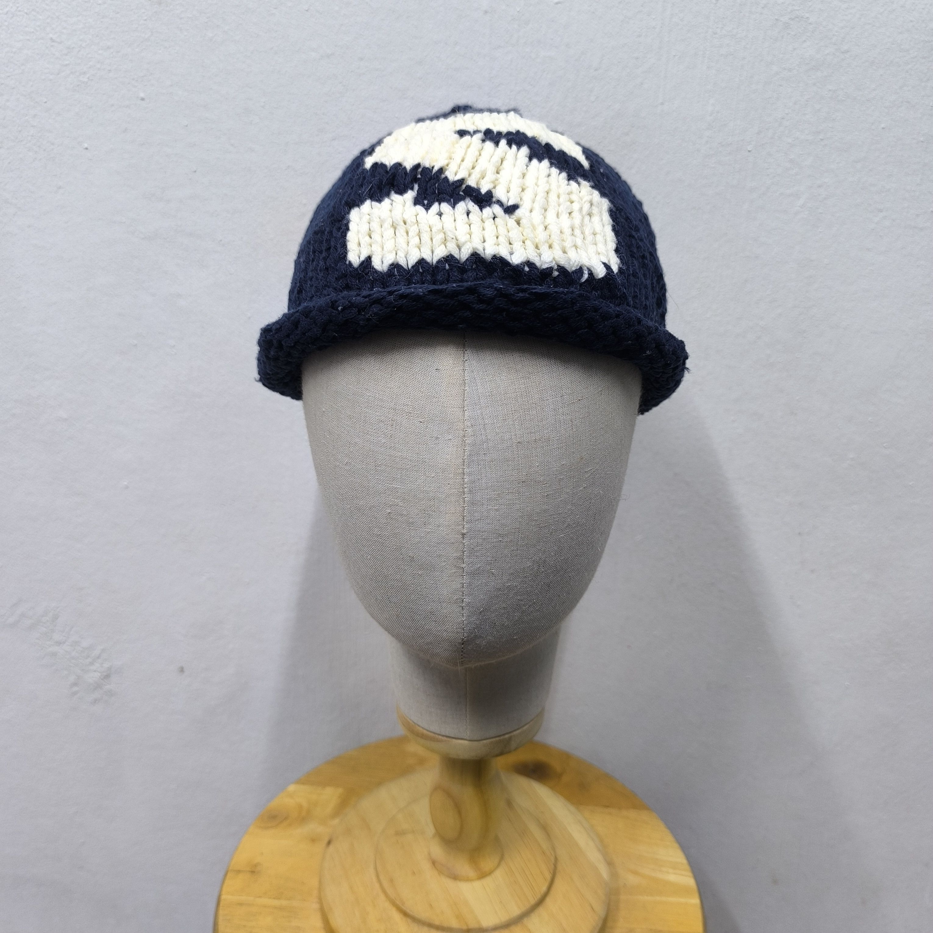 Stussy 💥 Vintage stussy big logo 'S' wool pull on beanie hat Size ONE SIZE - 3 Thumbnail