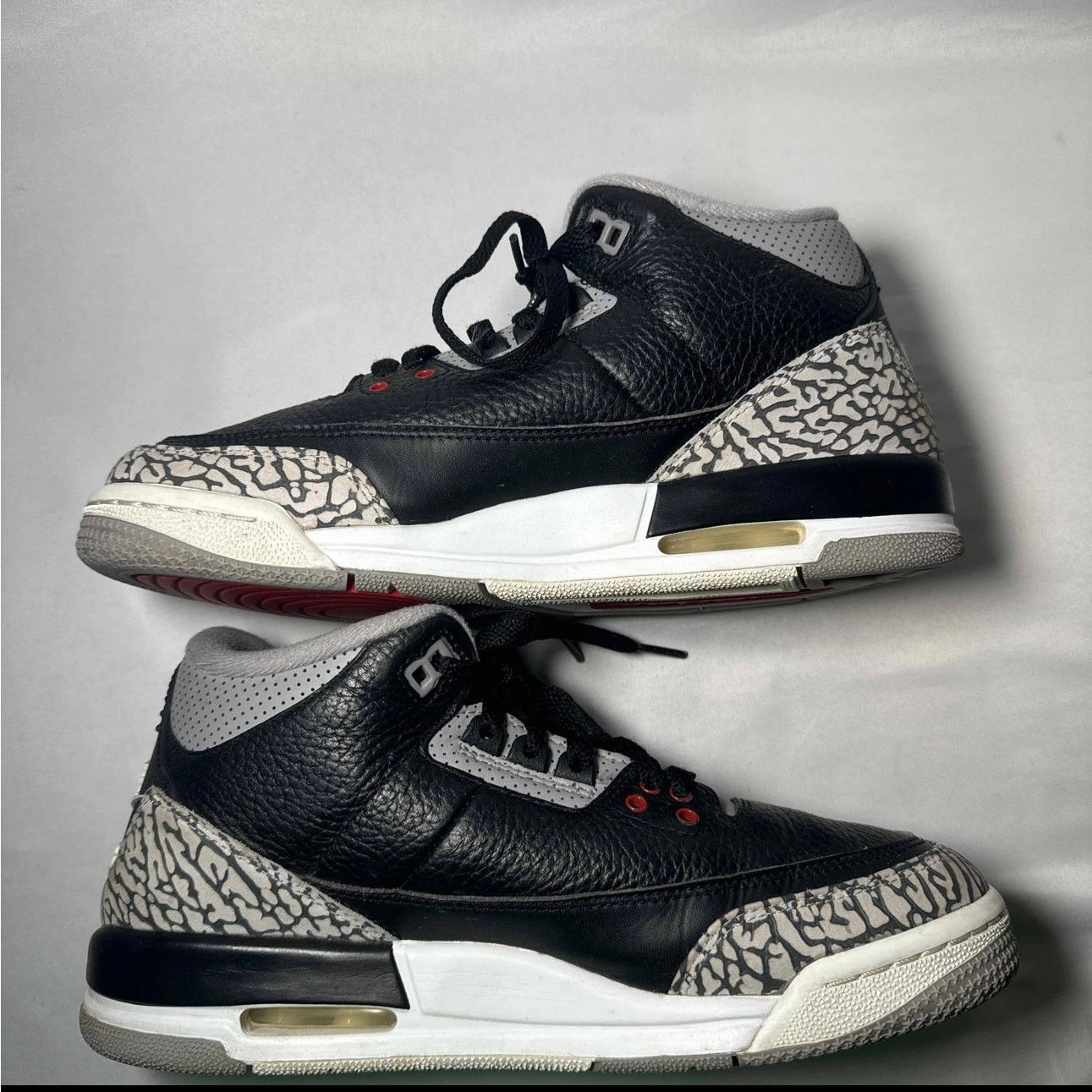 Jordan Brand × Nike Size 7 Air Jordan 3 Retro OG BG Black Cement 2018 Men's Shoe Size US 7 / EU 40 - 3 Thumbnail