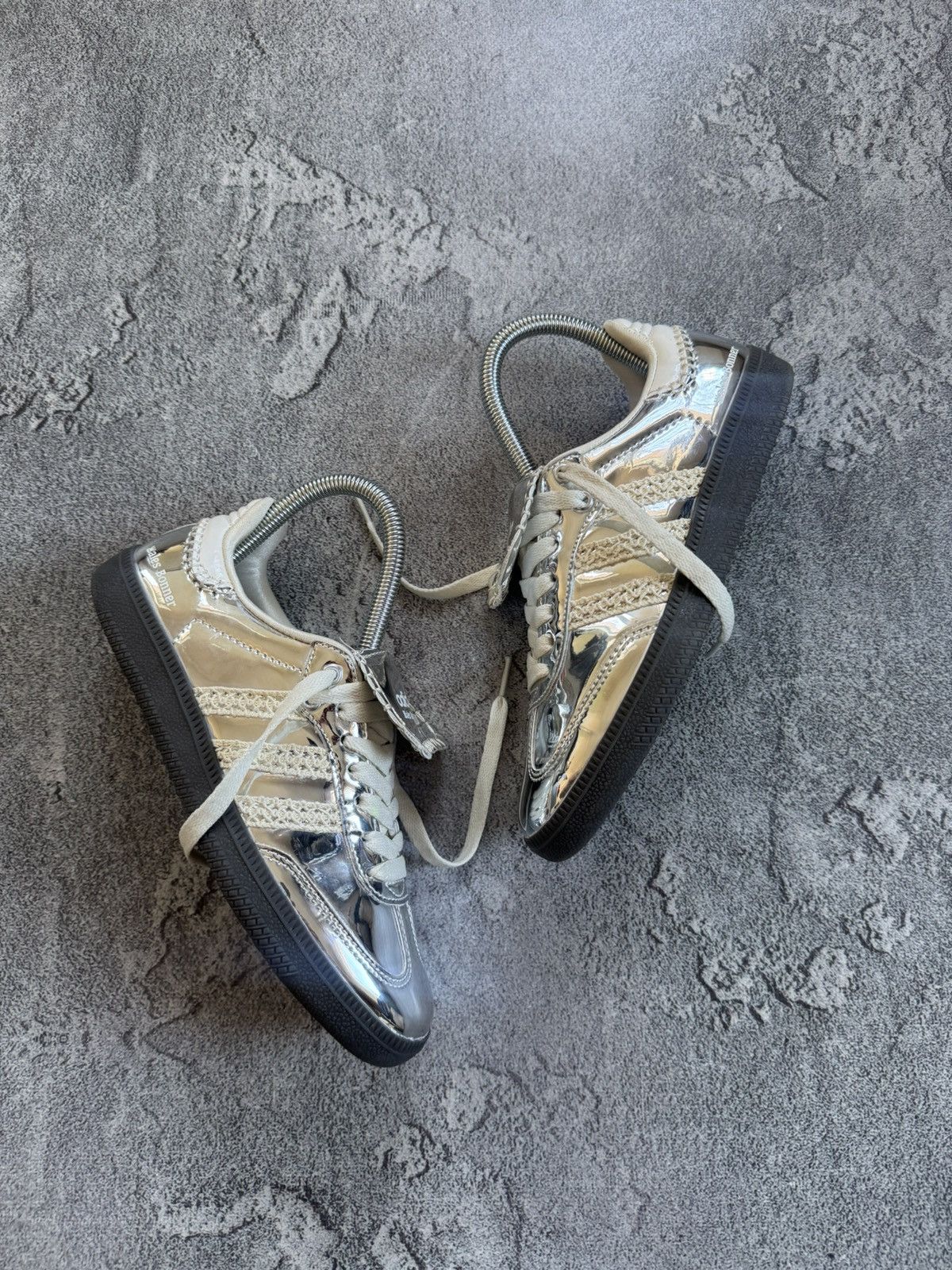 Adidas Wales Bonner & Adidas samba US5 silver metallic low sneakers Size US 5 / IT 35 - 5 Thumbnail