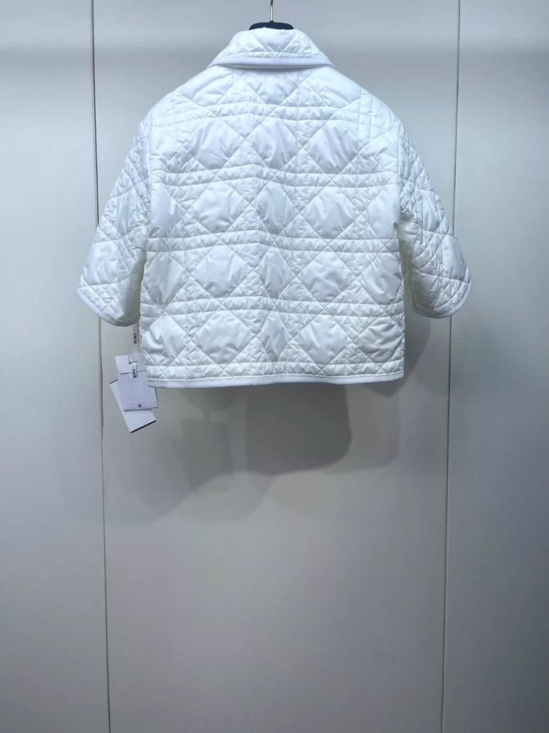 Dior Dior Rattan checkered cotton short-sleeved jacket 2504-Next Size XS / US 0-2 / IT 36-38 - 2 Thumbnail