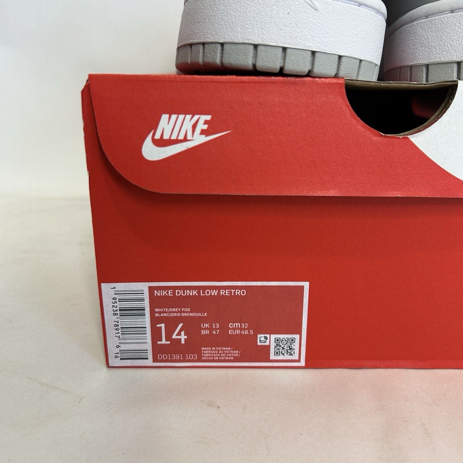 Nike Nike Dunk Low “White Grey Fog” Size US 14 / EU 47 - 5 Thumbnail
