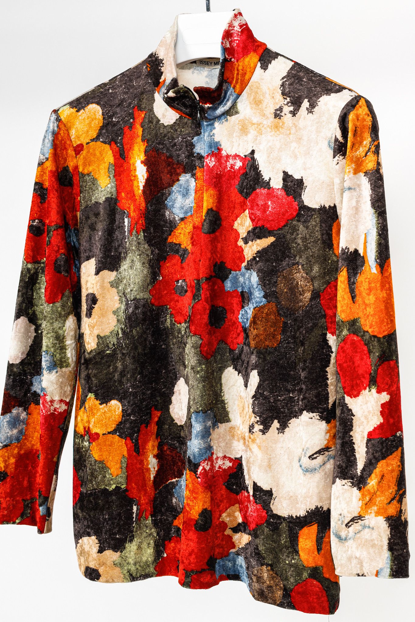 Issey Miyake Issey Miyake AW95 Runway Floral Velvet Turtleneck Top Size M / US 6-8 / IT 42-44 - 3 Thumbnail