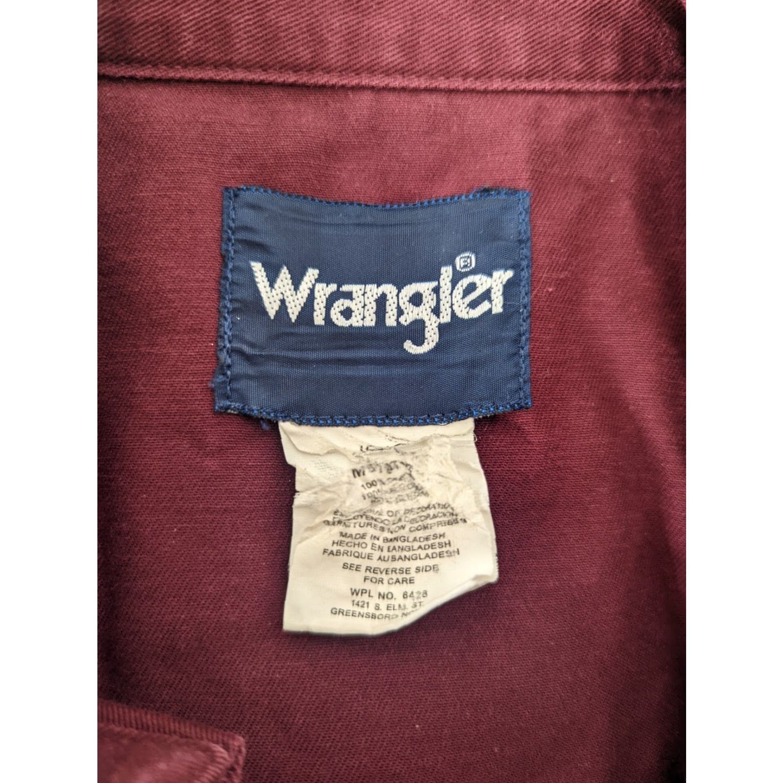 Wrangler VINTAGE Wrangler Western Shirt Canvas Heavy Cotton Red Pearl Snap T2F Mens M Button-Up Casual Size US M / EU 48-50 / 2 - 4 Thumbnail