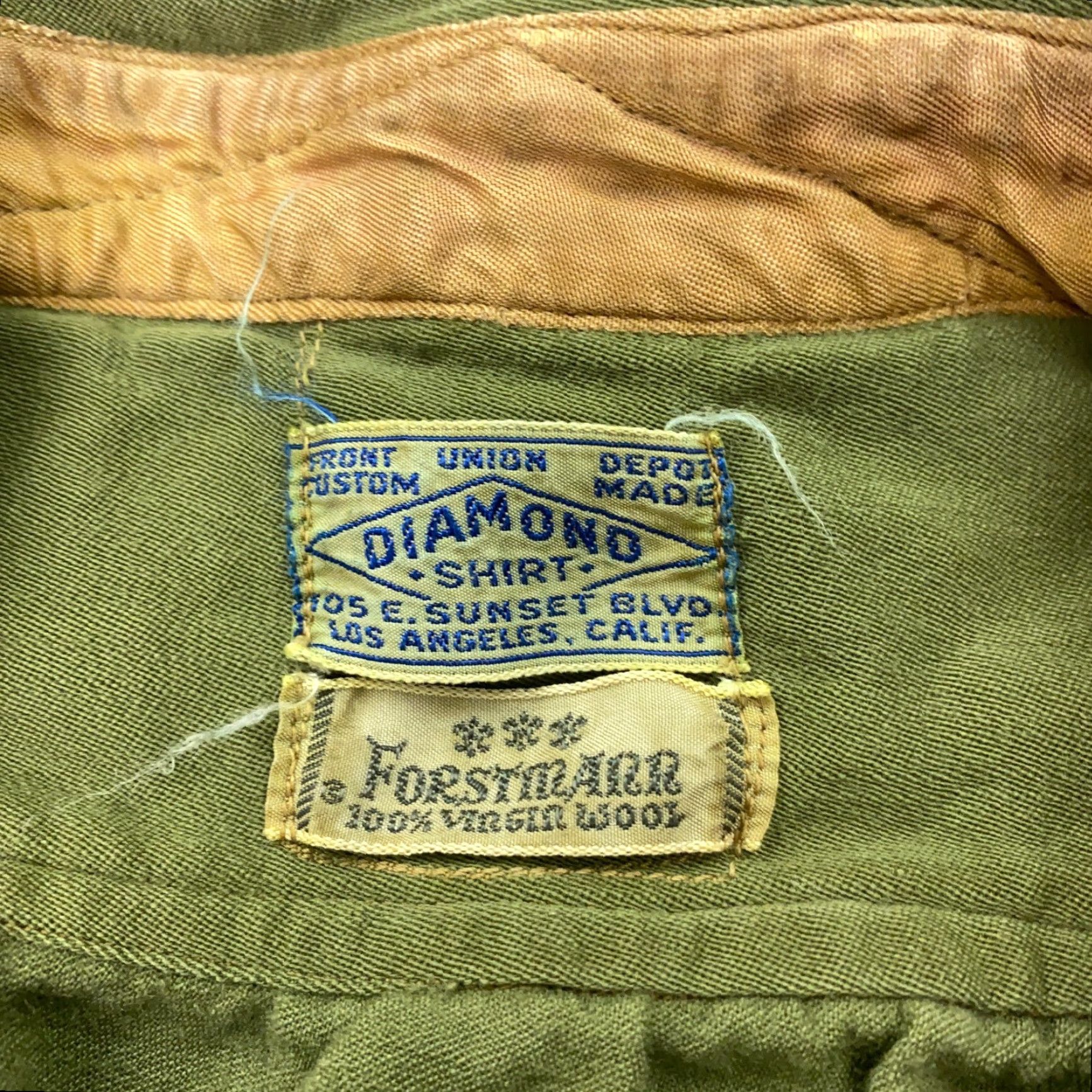 Vintage VINTAGE Diamond Button-Up Shirt Mens XL Green Wool Pearl Snap 60s Western Size US XL / EU 56 / 4 - 3 Thumbnail