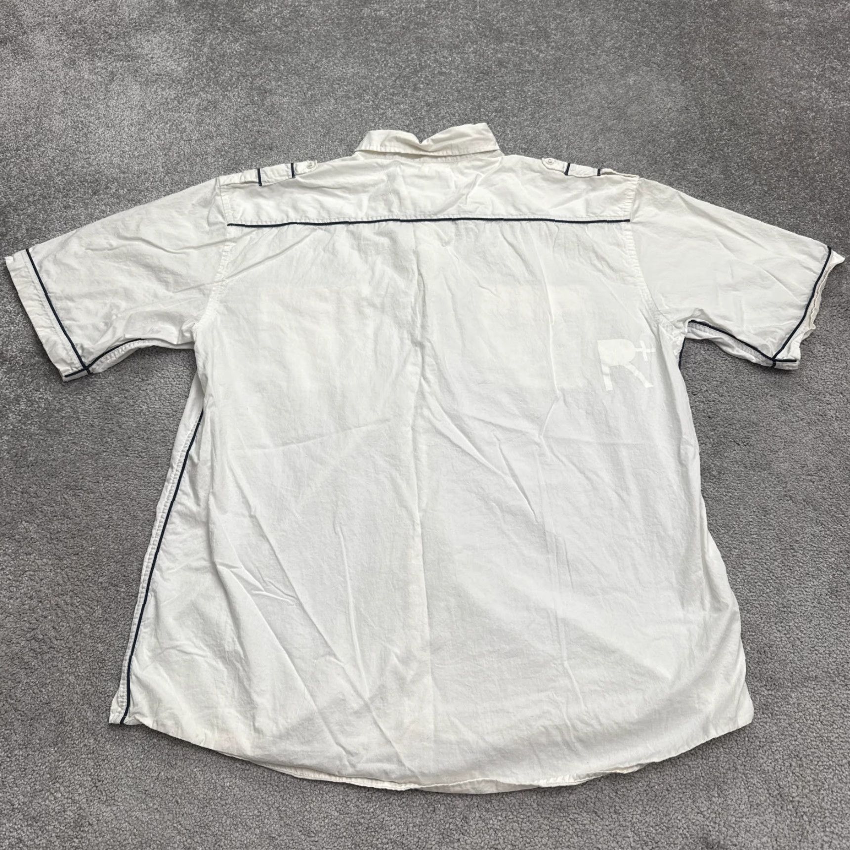 Rocawear Rocawear Button-Up Shirt Men’s XL White Short Sleeve Cotton Casual Classic Size US XL / EU 56 / 4 - 2 Thumbnail