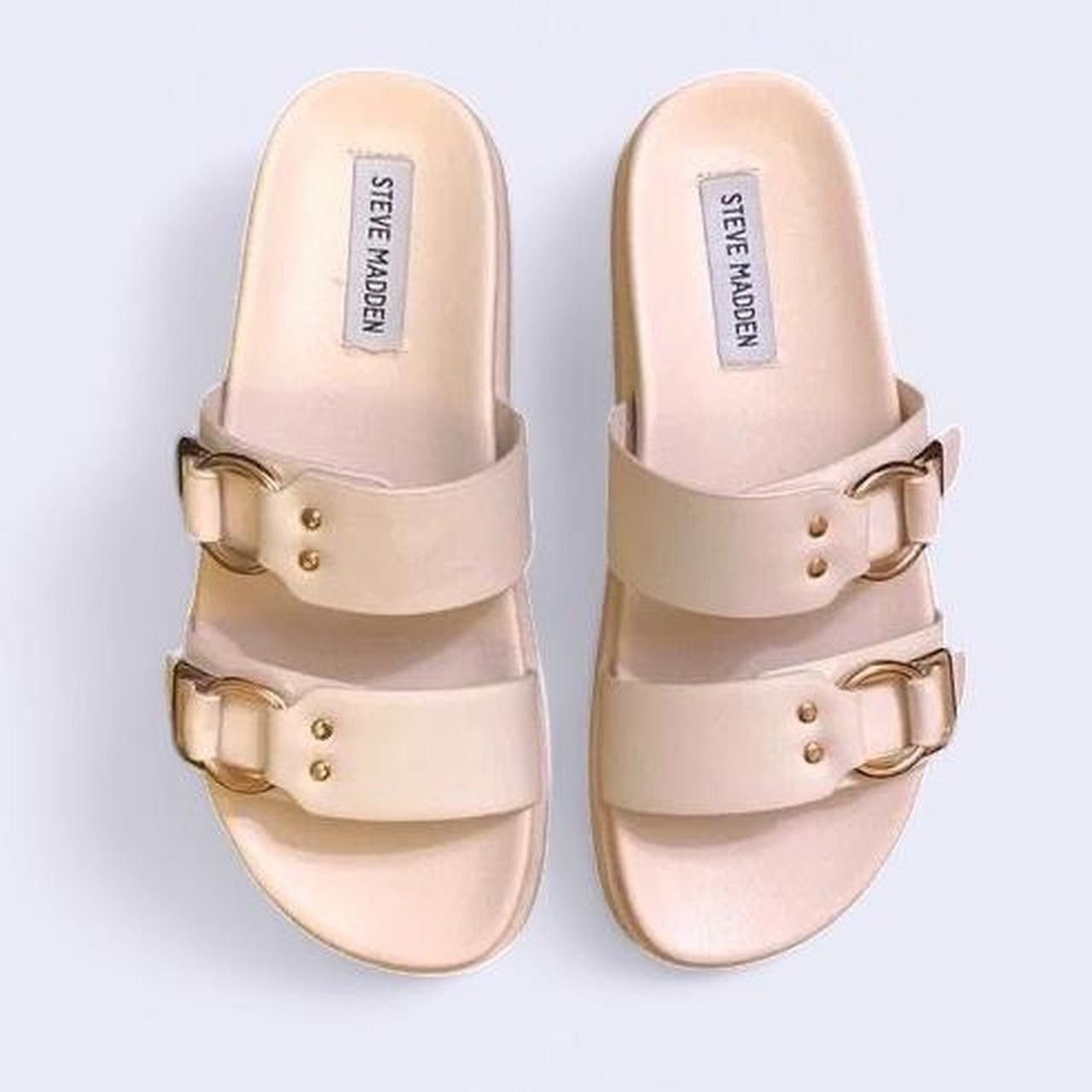 Steve Madden Steve Madden Hanni Dual Band Platform Sandals Size US 7.5 / IT 37.5 - 1 Thumbnail