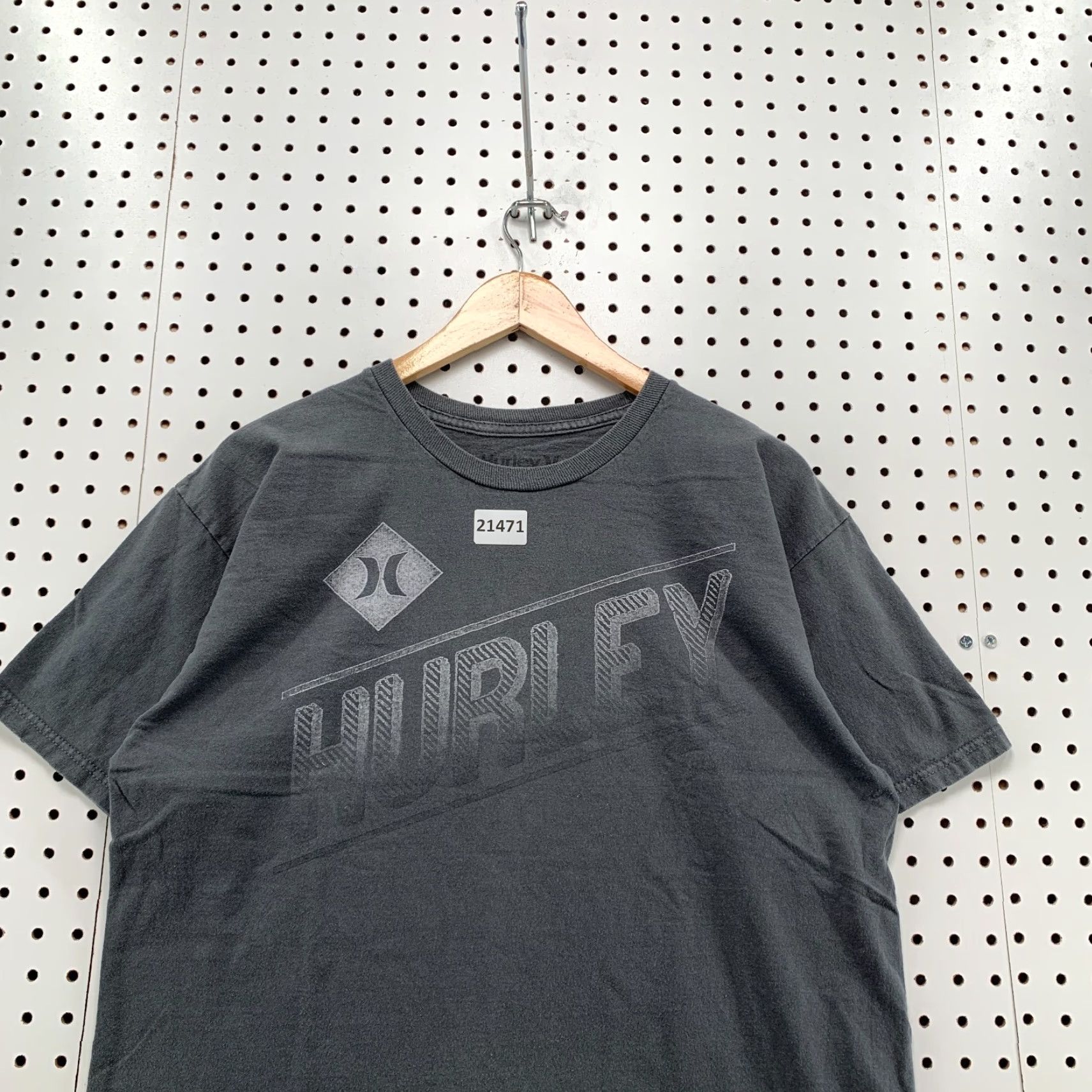 Hurley Hurley Shirt Adult Large Short Sleeve Faded Black Gray 21x28 Size US L / EU 52-54 / 3 - 2 Thumbnail