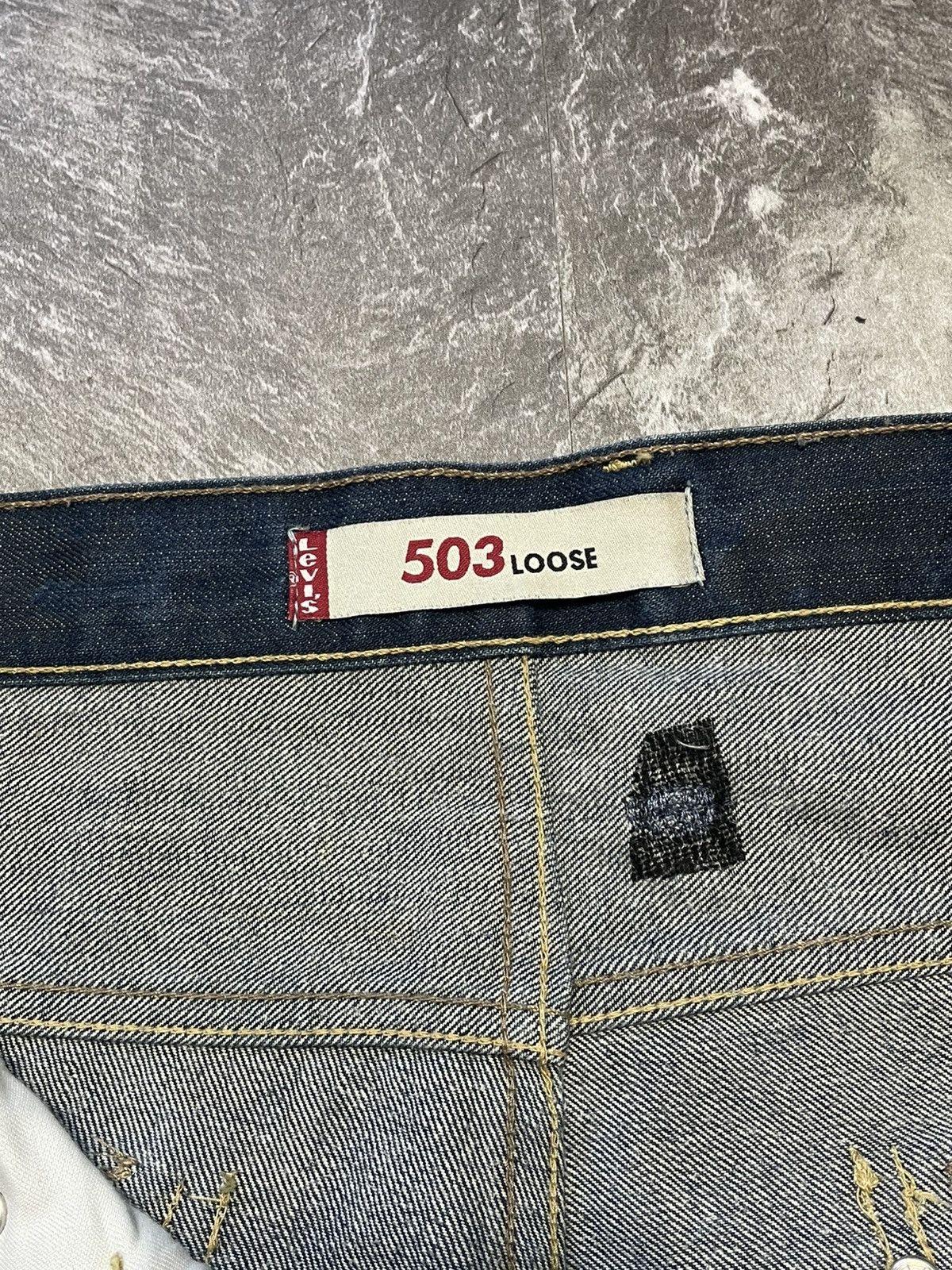 Levi's Vintage Levi's 503 Lose Selvedge Jeans Flared Y2k Denim Size US 34 / EU 50 - 10 Thumbnail