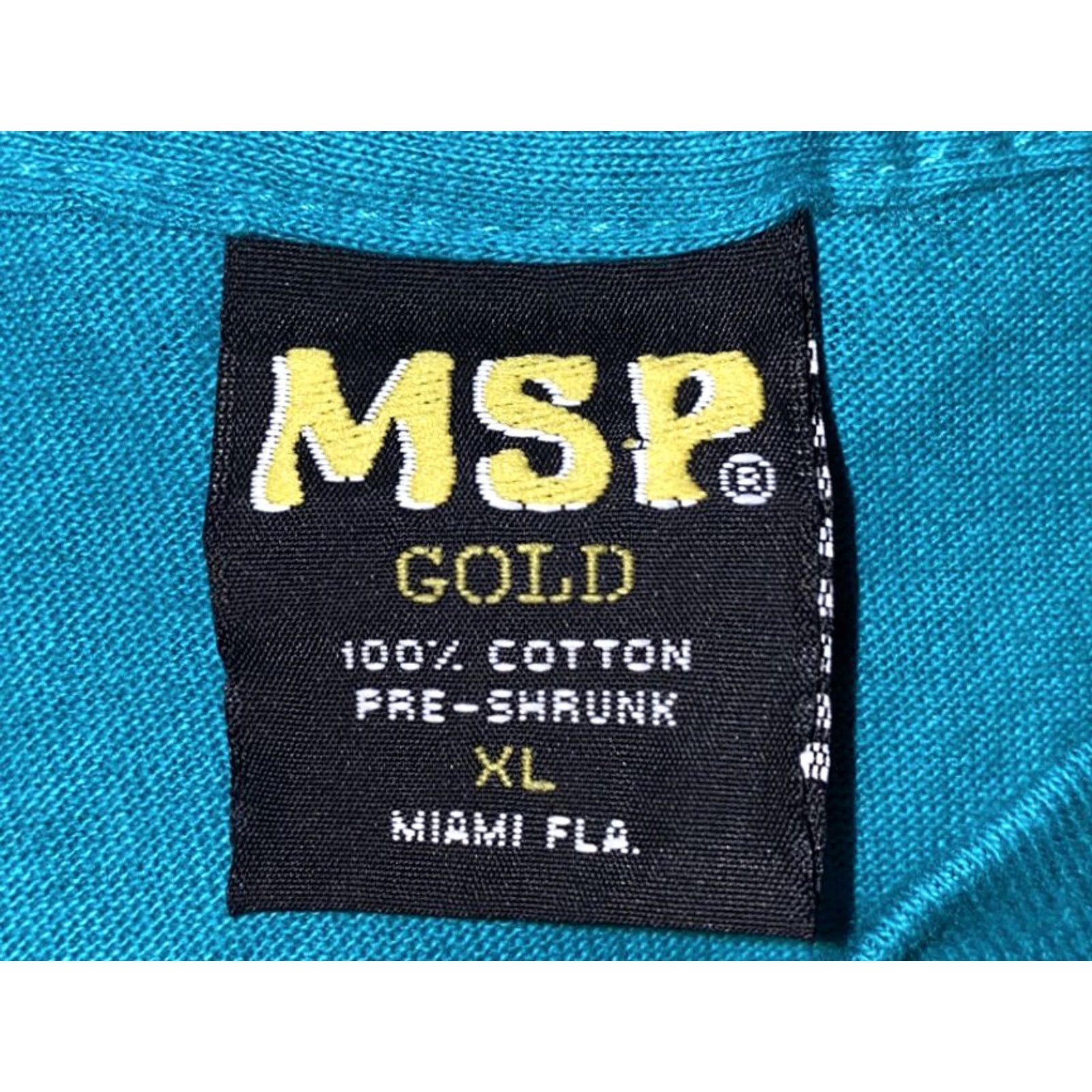 Altea VINTAGE MSP Gold Teal Ocean City T-Shirt Mens XL Short Sleeve Size XL Regular Cotton Shirt Size US XL / EU 56 / 4 - 4 Thumbnail