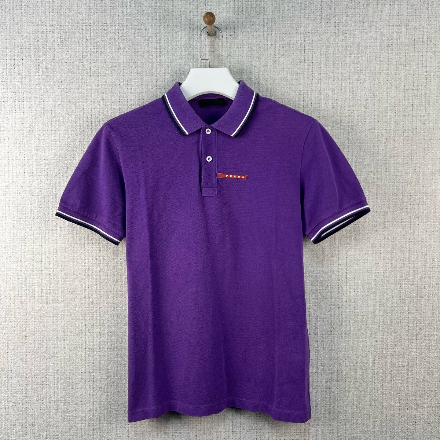 Prada PRADA Logo Short-Sleeve Polo Shirt Size US L / EU 52-54 / 3 - 1 Thumbnail