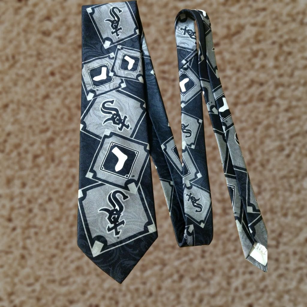 MLB VINTAGE Chicago White Sox 1994 MLB Baseball Tie Polyester Mens Size ONE SIZE - 1 Thumbnail