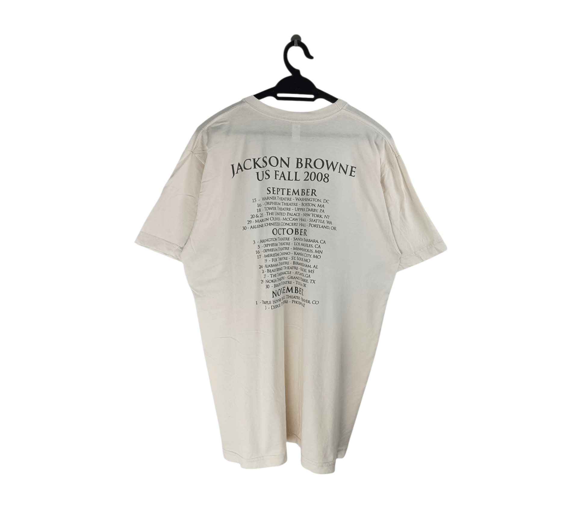 Band Tees VINTAGE 08 JACKSON BROWNE TOUR US springsteen neil young Size US L / EU 52-54 / 3 - 2 Thumbnail
