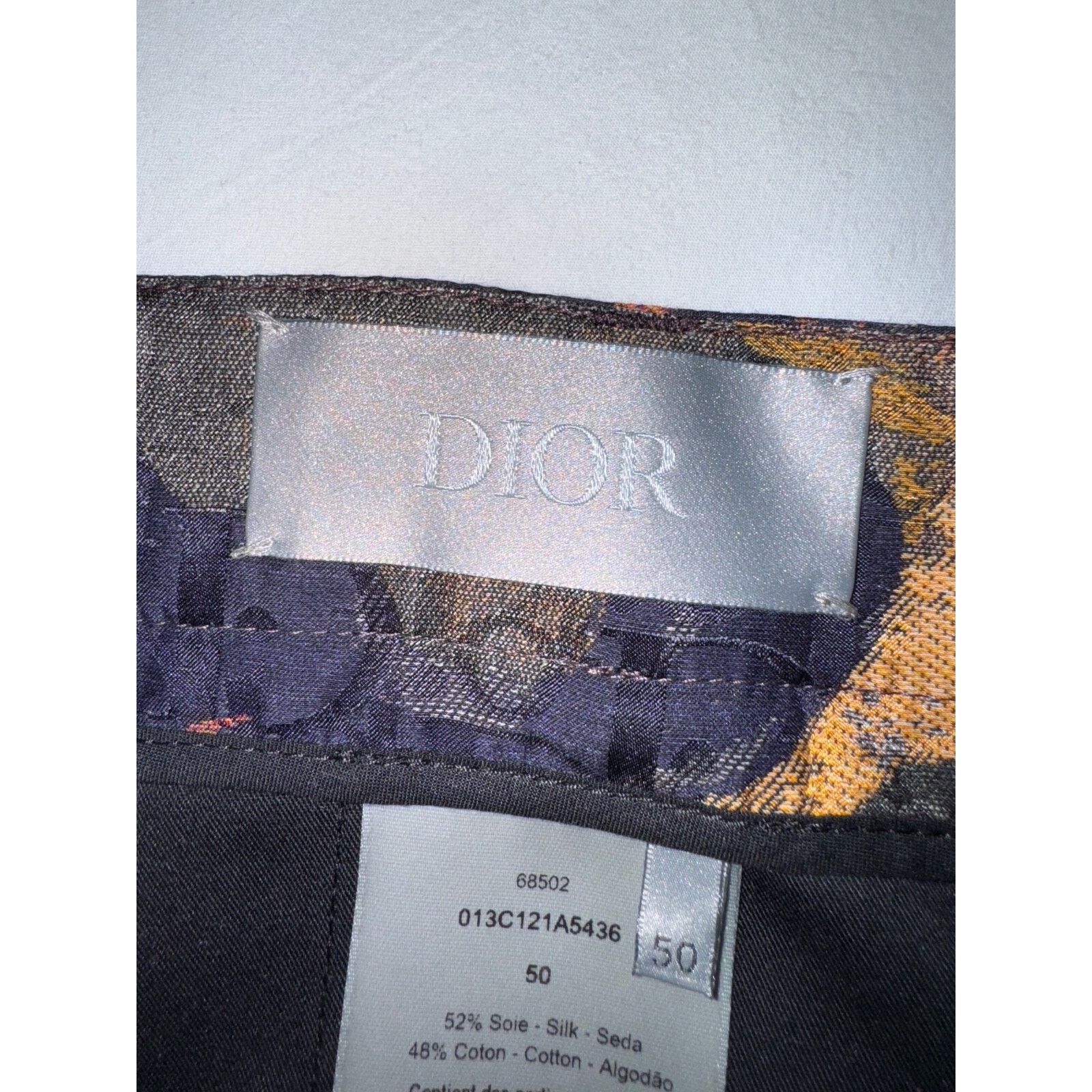 Dior Dior And Peter Doig Silk Cotton Camouflage Oblique Jacquard Size US 34 / EU 50 - 14 Thumbnail