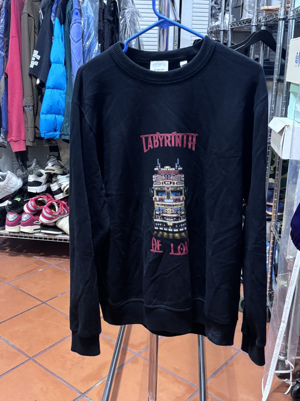 Burberry Burberry Labyrinth of Love Sweatshirt Size US L / EU 52-54 / 3 - 1 Thumbnail