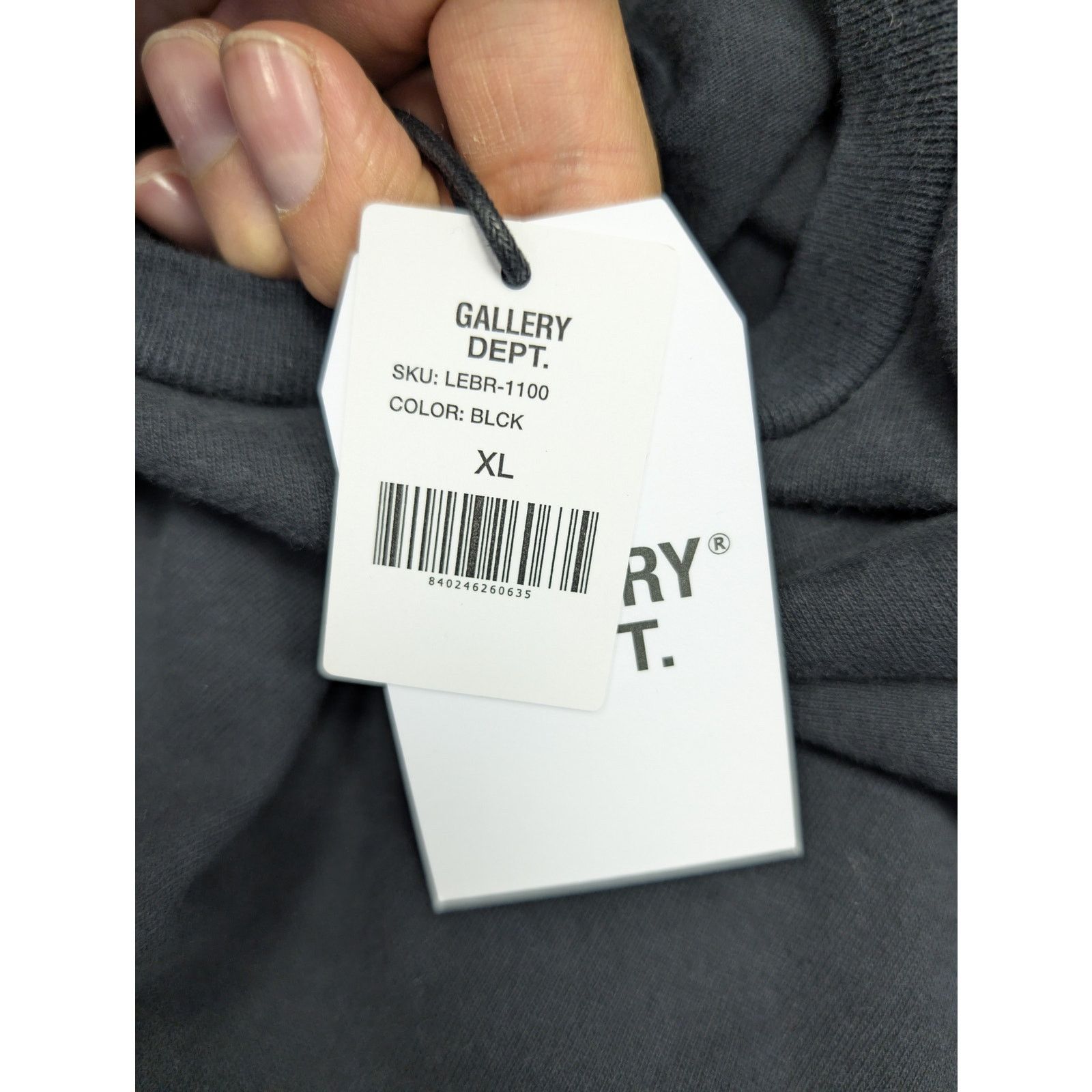 Gallery Dept. o1rshd1 Front Pocket Long Sleeve T-Shirt in Black Size US XL / EU 56 / 4 - 18 Thumbnail