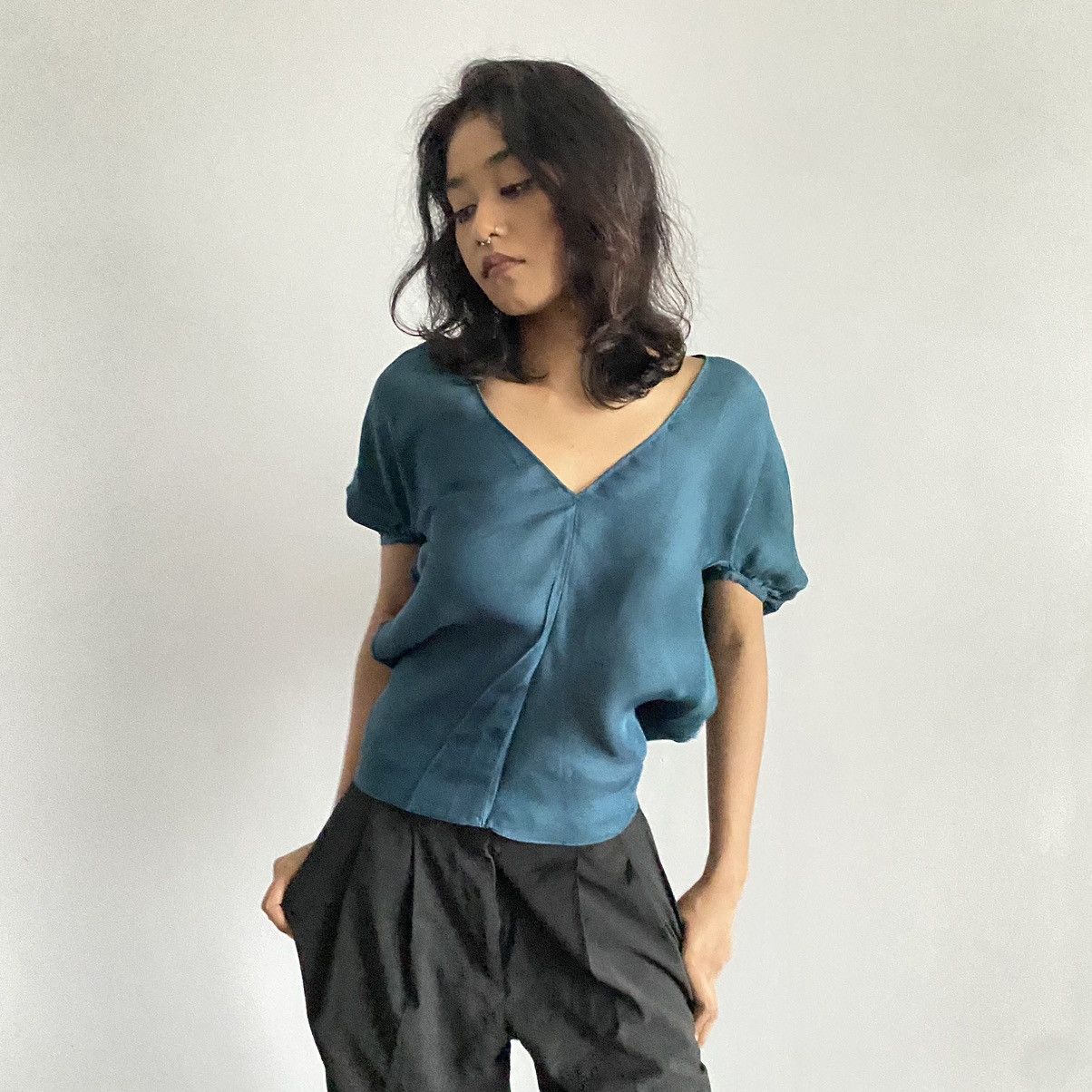Yves Saint Laurent 2012 Resort Runway Yves Saint laurent silk top Size S / US 4 / IT 40 - 2 Thumbnail